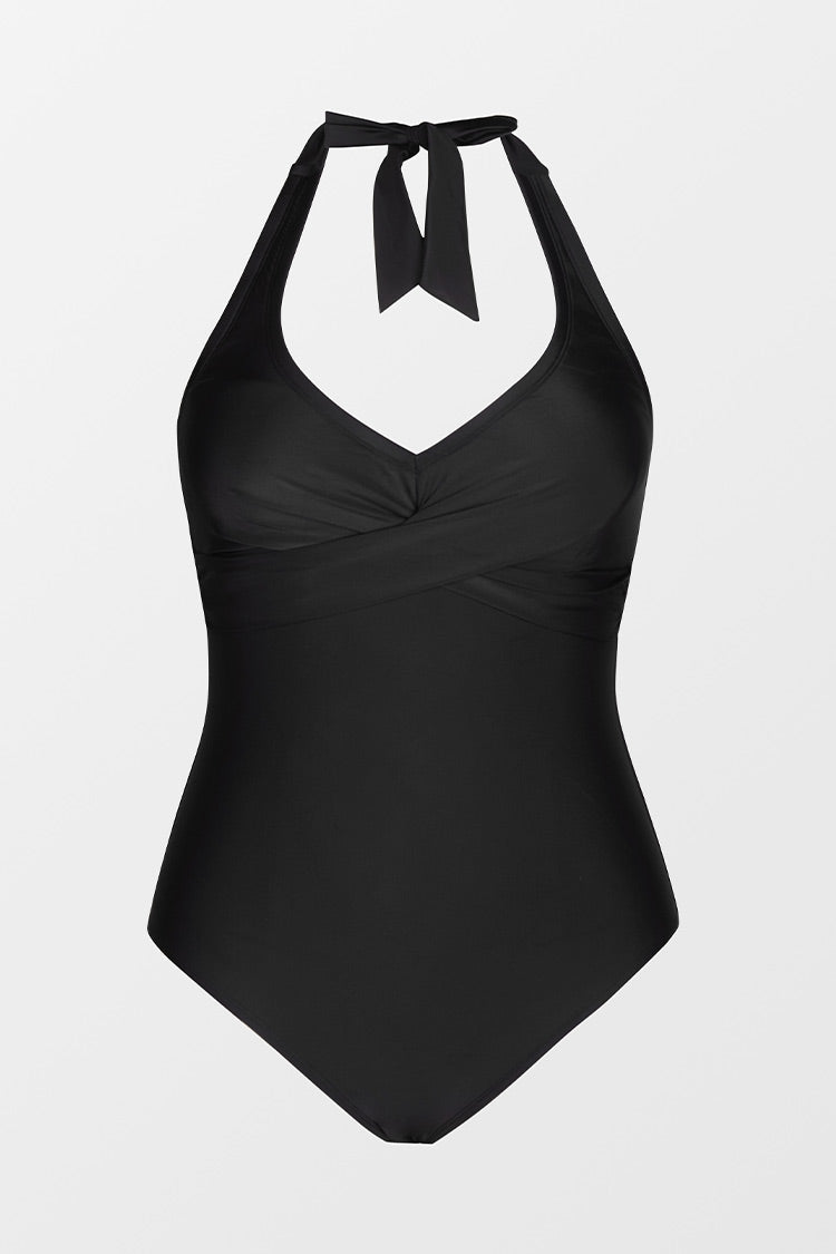 Seaside Holiday Twist Front Plus Size One Piece Swimsuit Cupshe AU