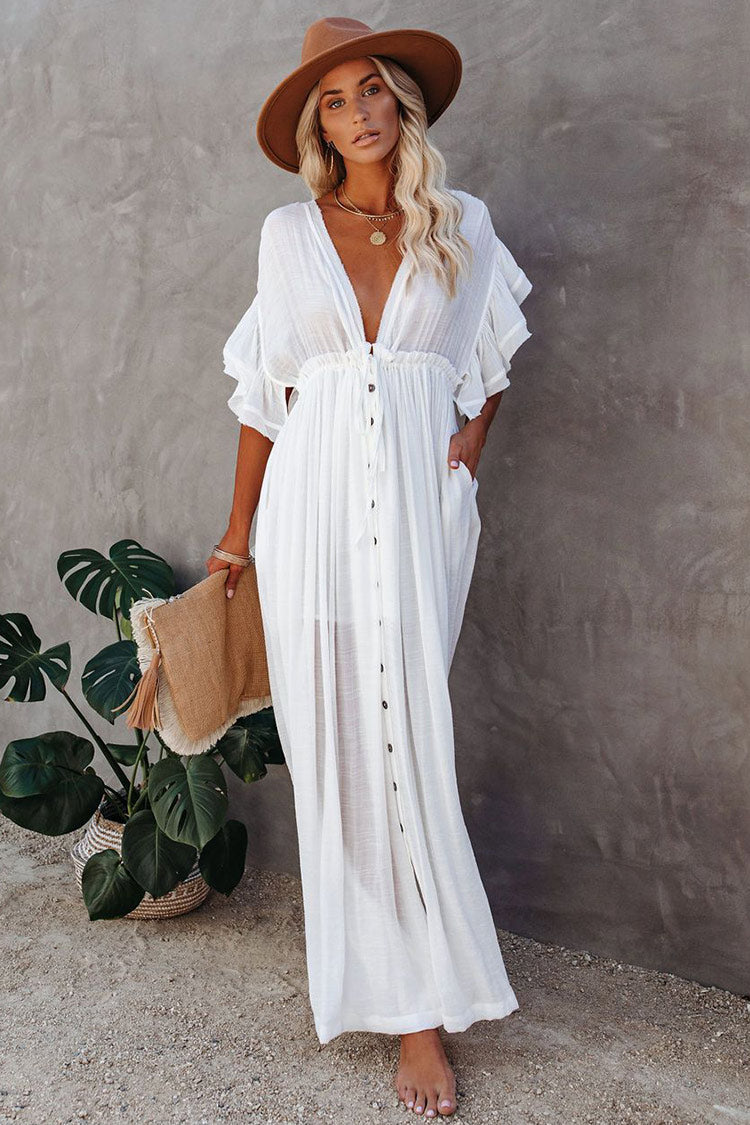 Sawyer Backless Frill A-Shape Cover Up