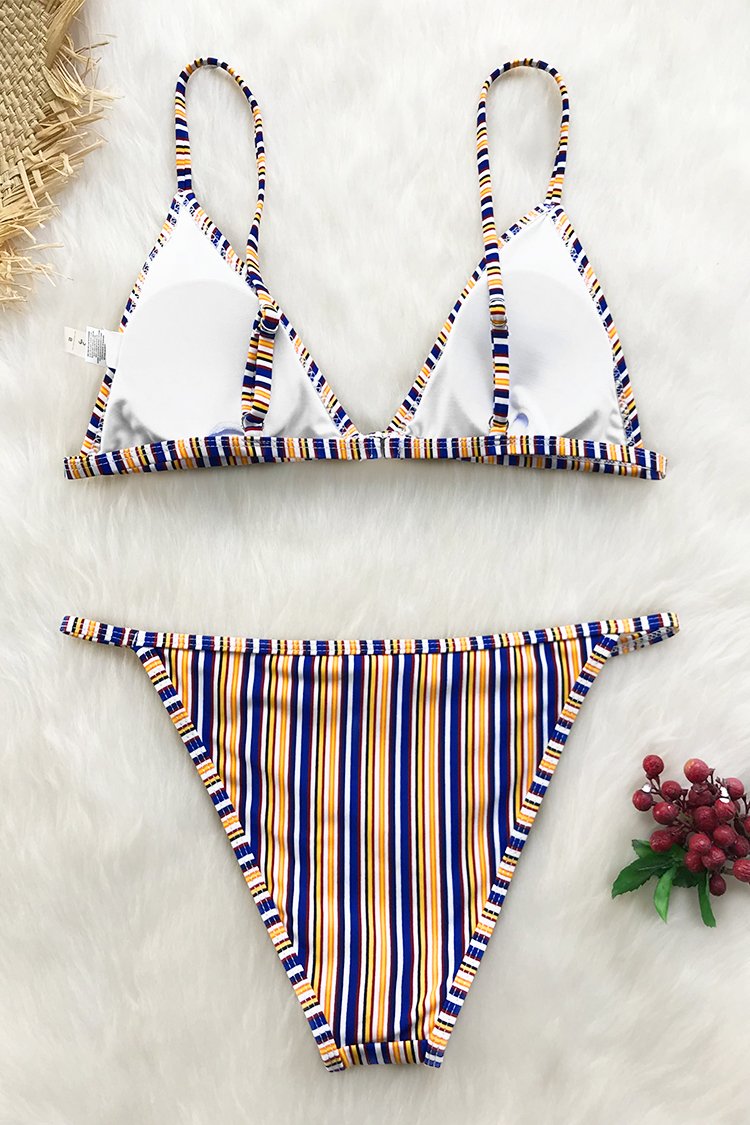 Ordinary World Stripe Triangle Bikini