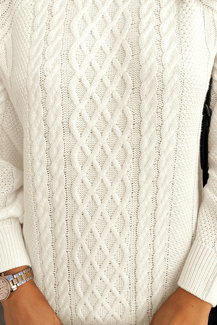 Carin Cable Knit Sweater Dress