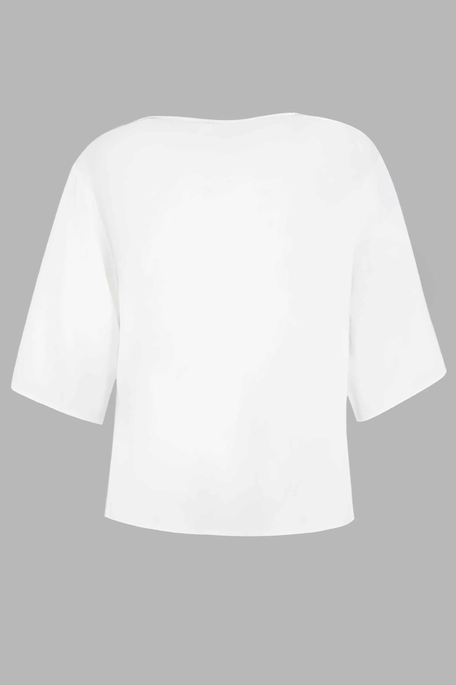 Top Holgado con Cuello Drapeado y Mangas Dolman