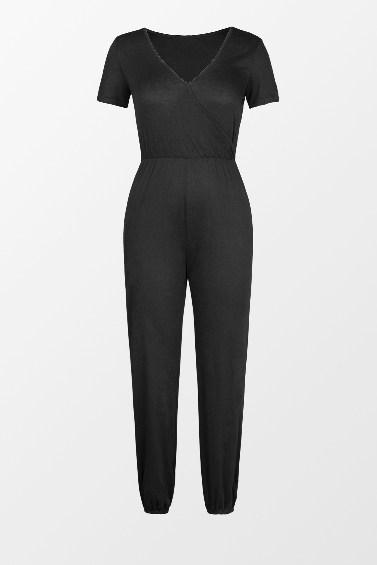 Danica Vneck Maxi Short Sleeve JumpsuitCupshe UK