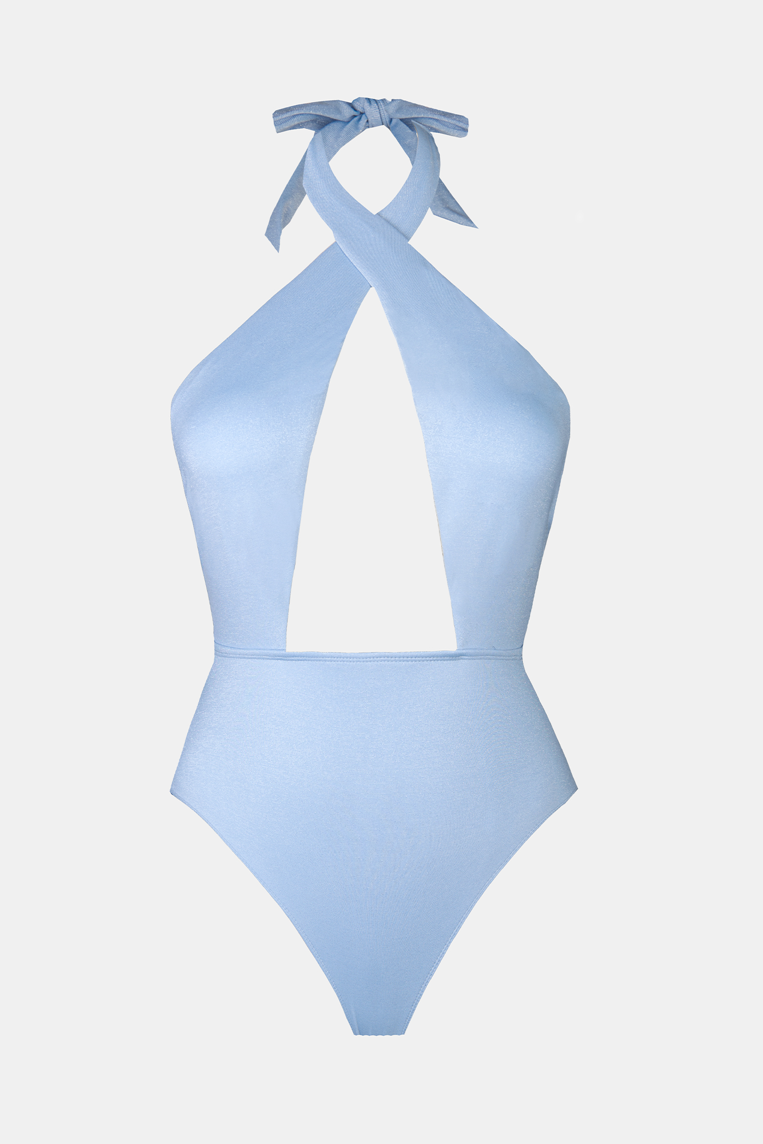 【ITZAVIBE】HALTER NECK ONE PIECE Vince Camuto V-Neck Halter Wrap Tie One Piece Swimsuit