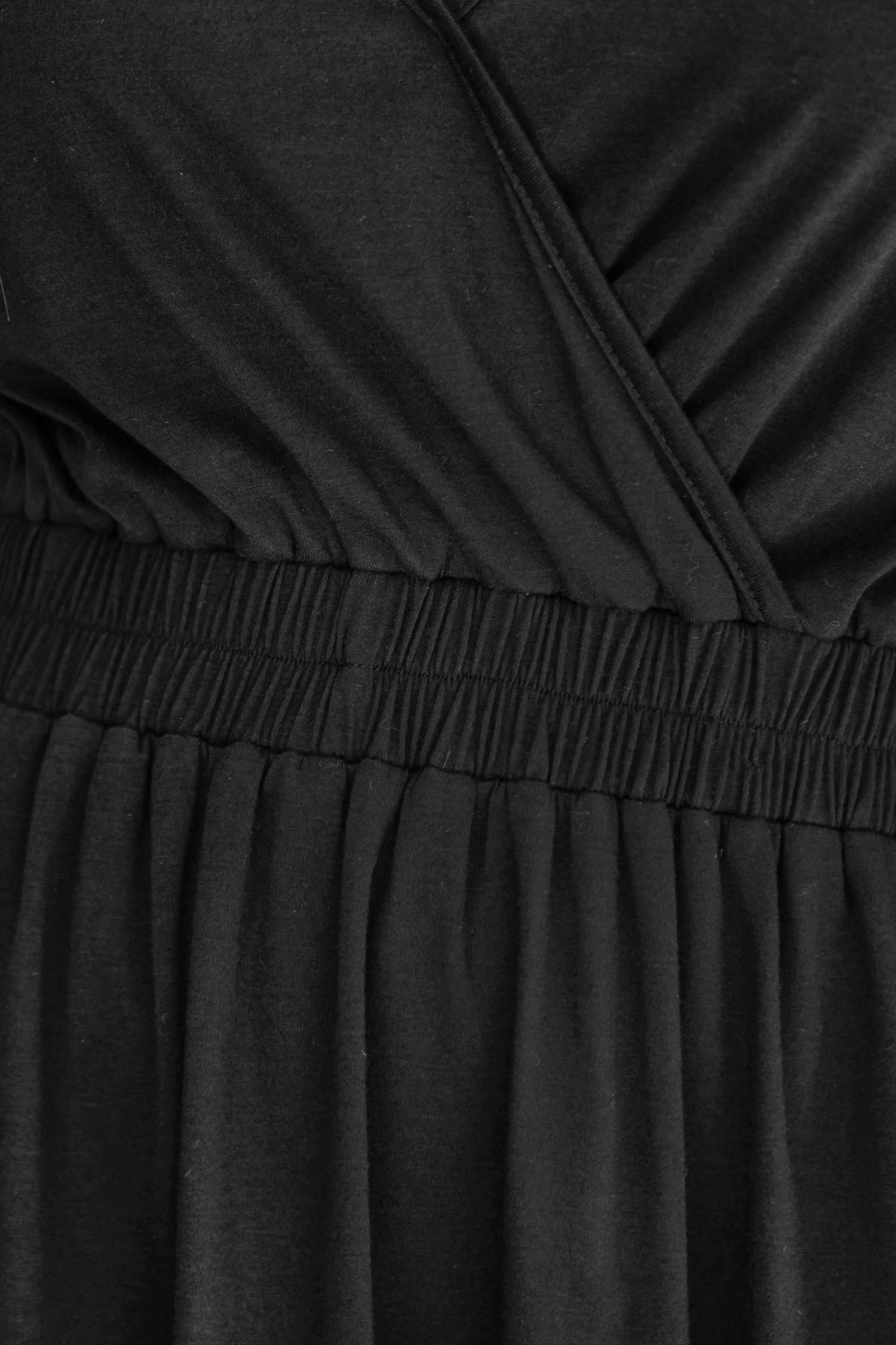 Surplice Neck Mini Wrap Dress