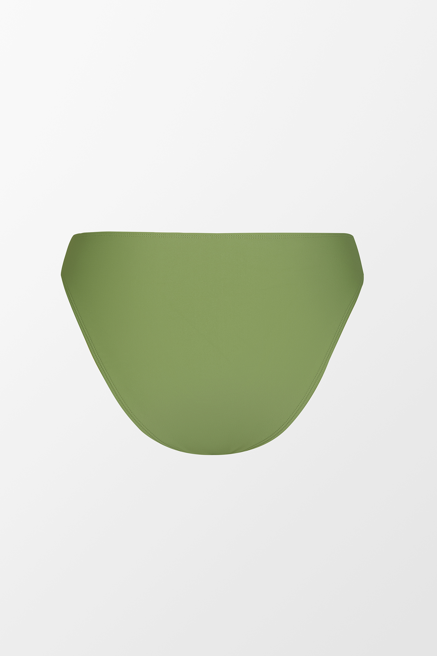 Loden Green Cheeky High Waist Bikini Bottoms