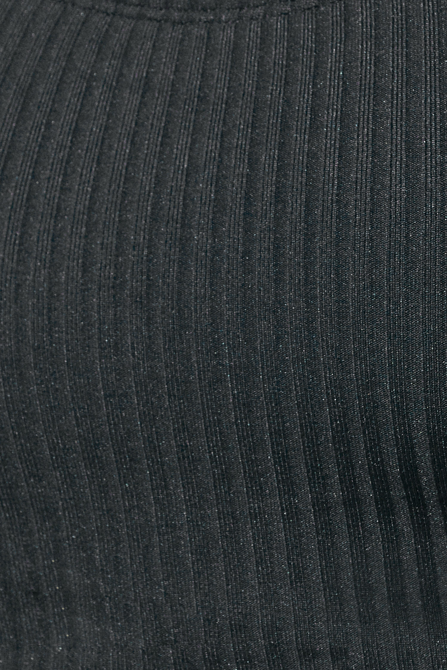 Black Textured Midkini & High Waist Cheeky Bikini Swimsuit