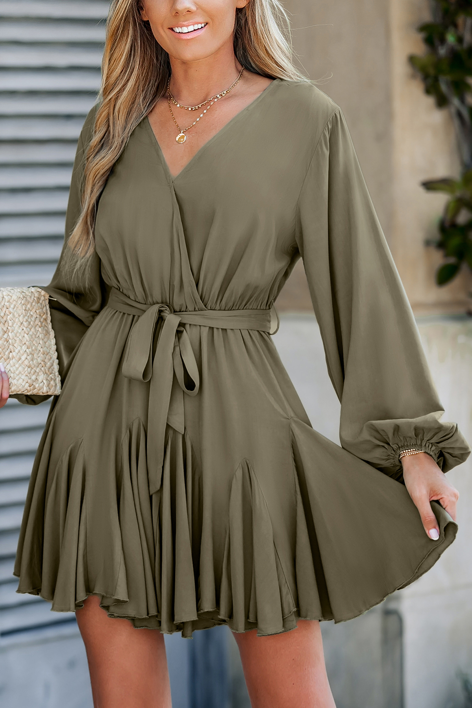 Belted Mini Dress