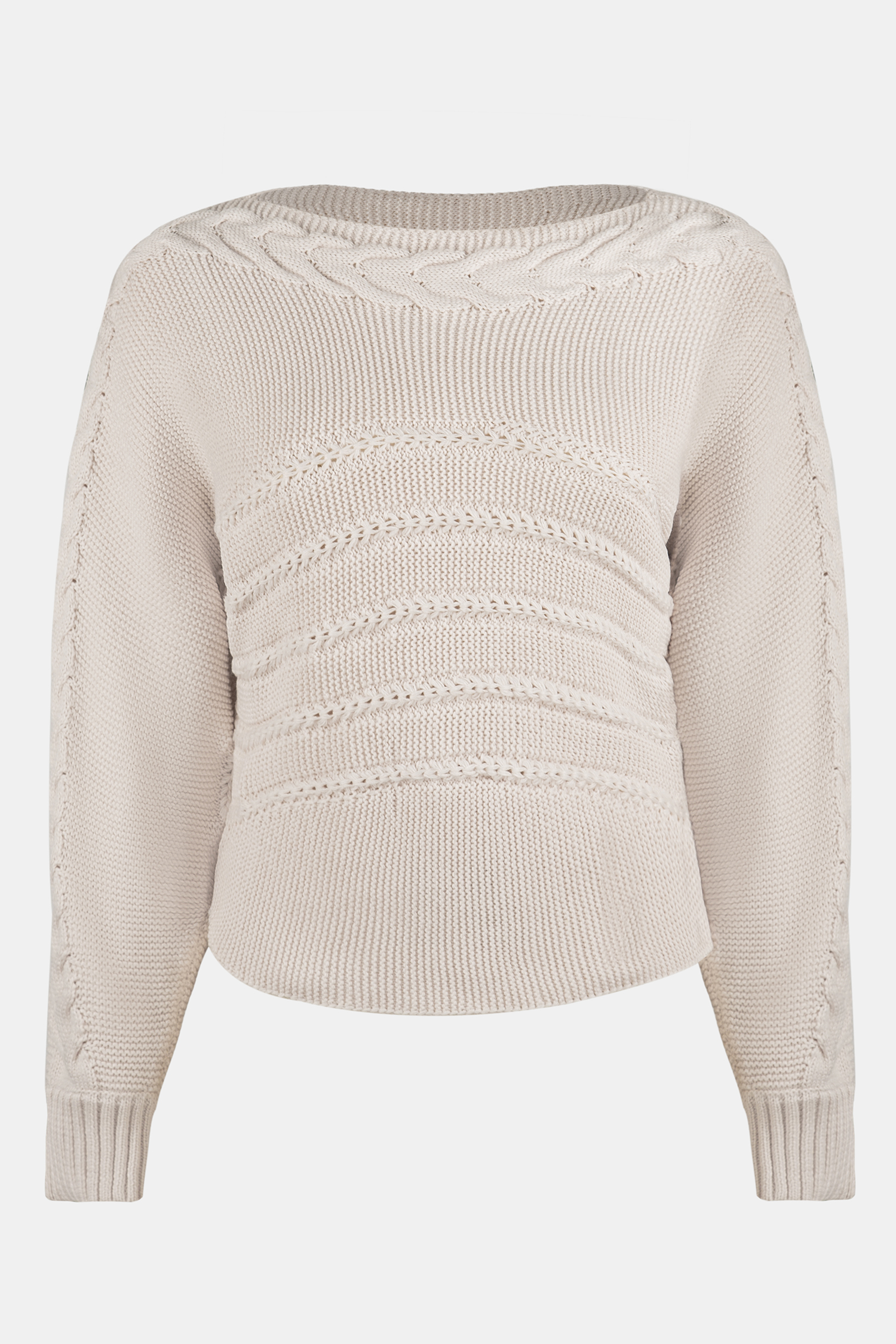 Toasty Crochet Knit Drop Shoulder Sweater