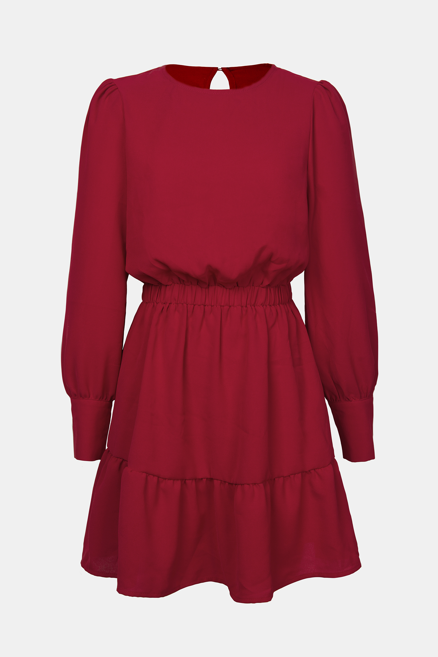 Starlight Buttoned Long Sleeve Mini Dress