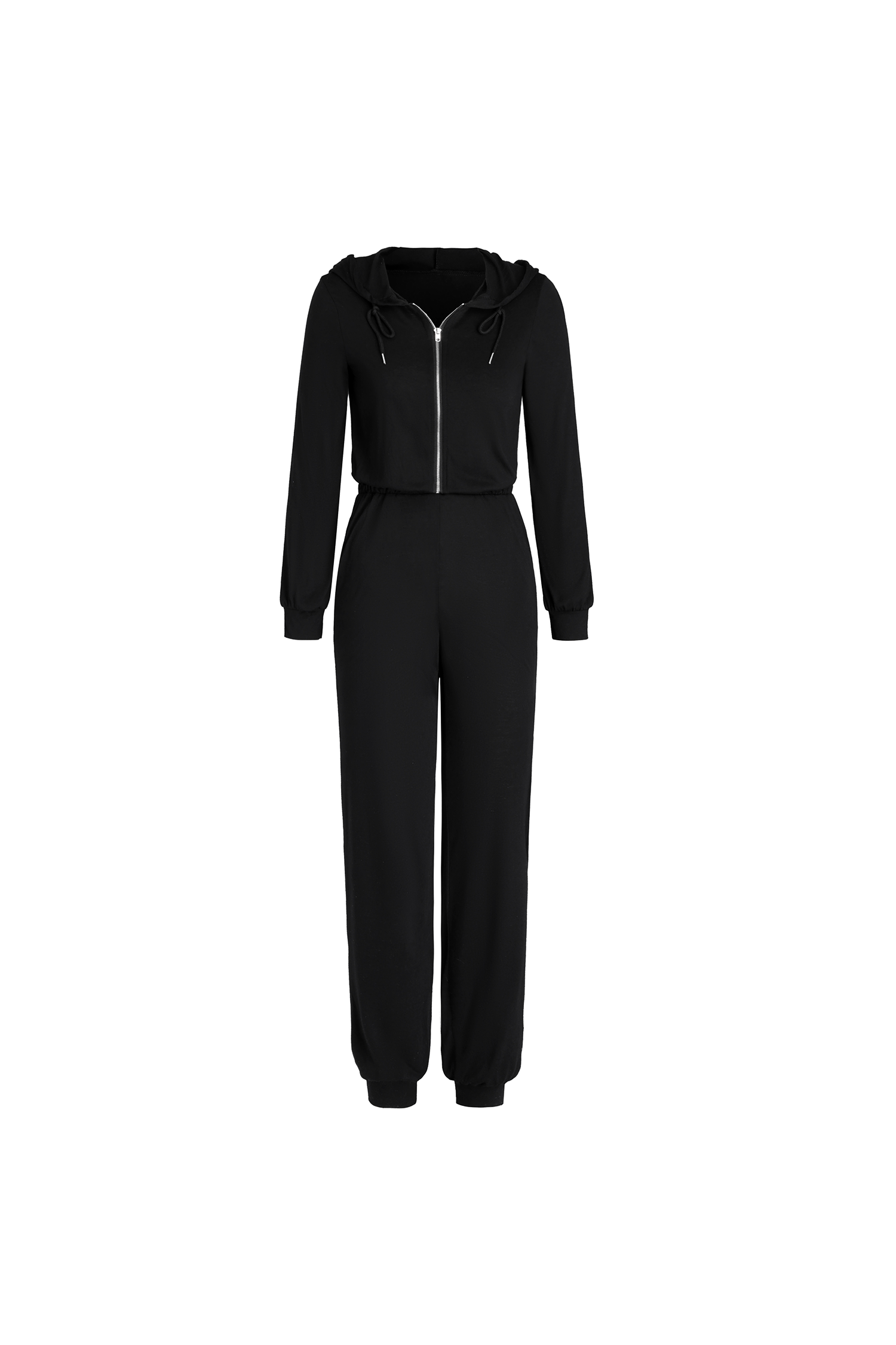 Onyx HalfZip Hooded Jogger Jumpsuit