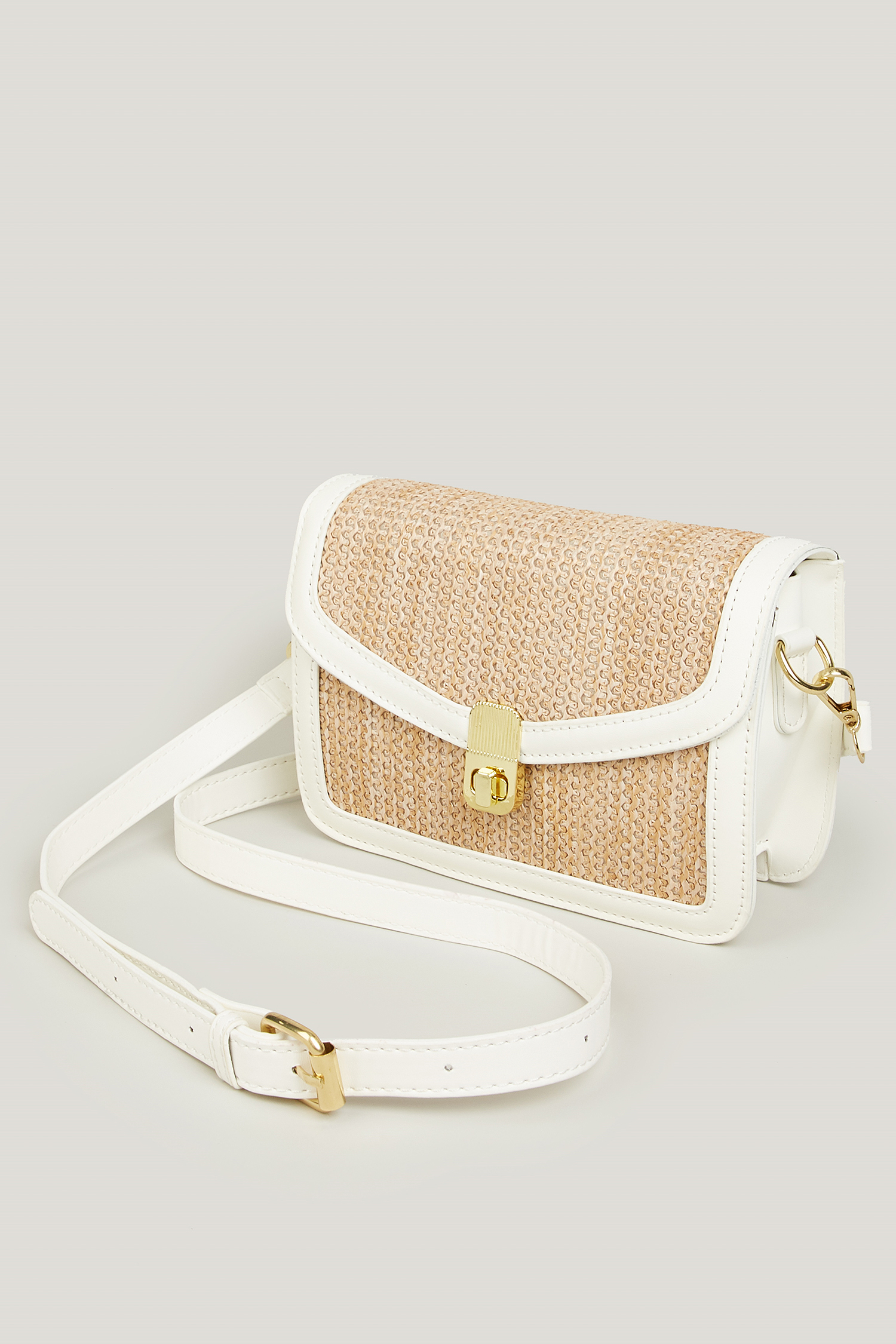 Twist Lock Flap Crossbody Bag