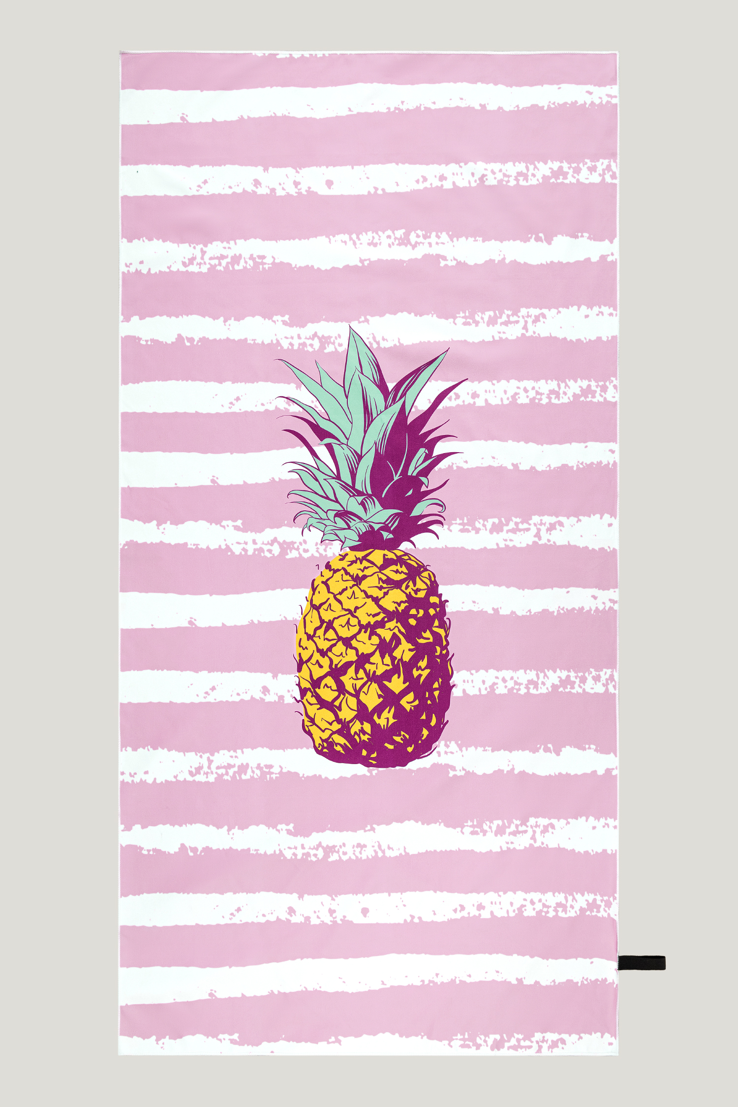 Striped Pineapple Beach Towel
