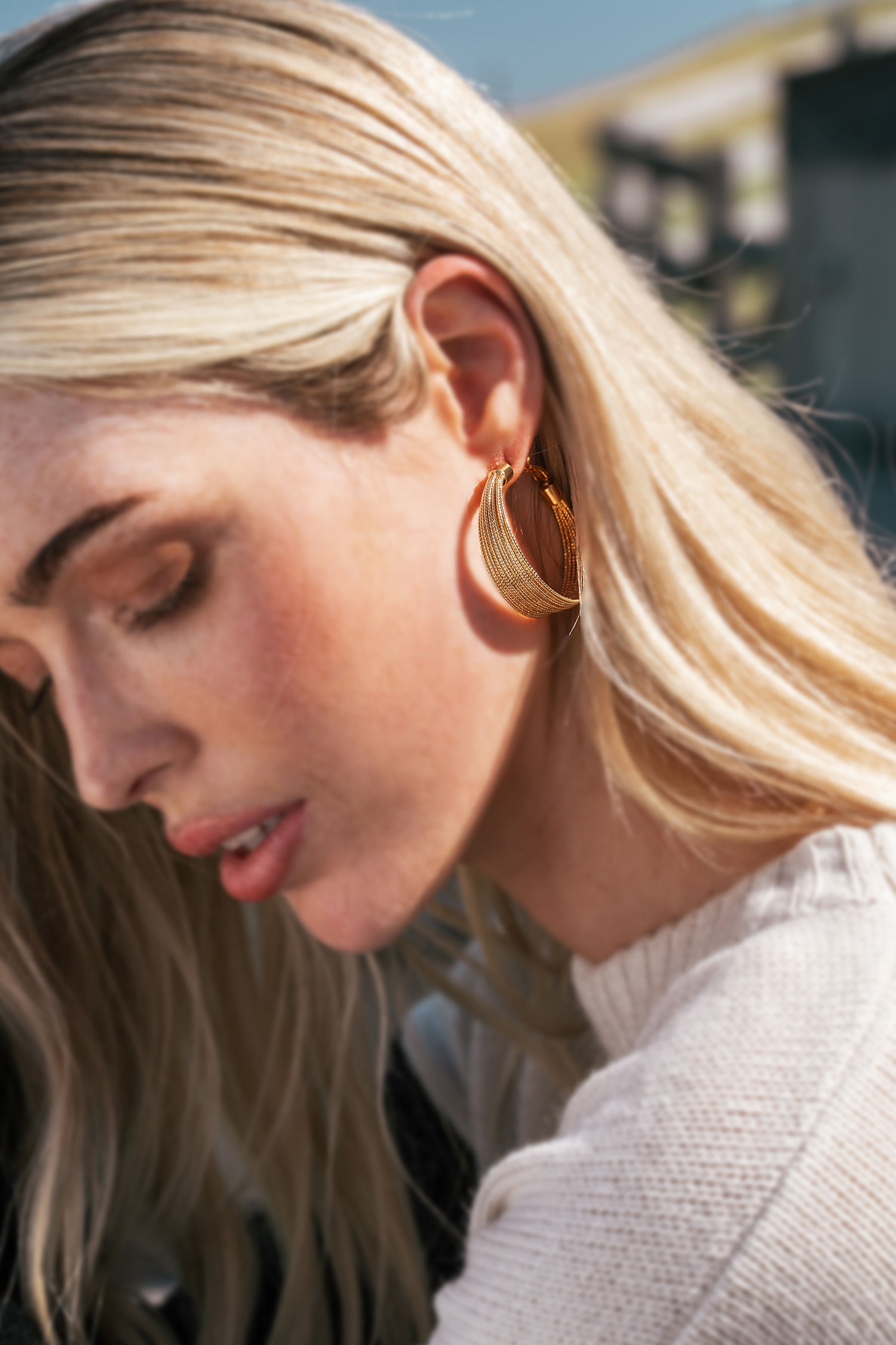Etched Multi Hoop Earrings