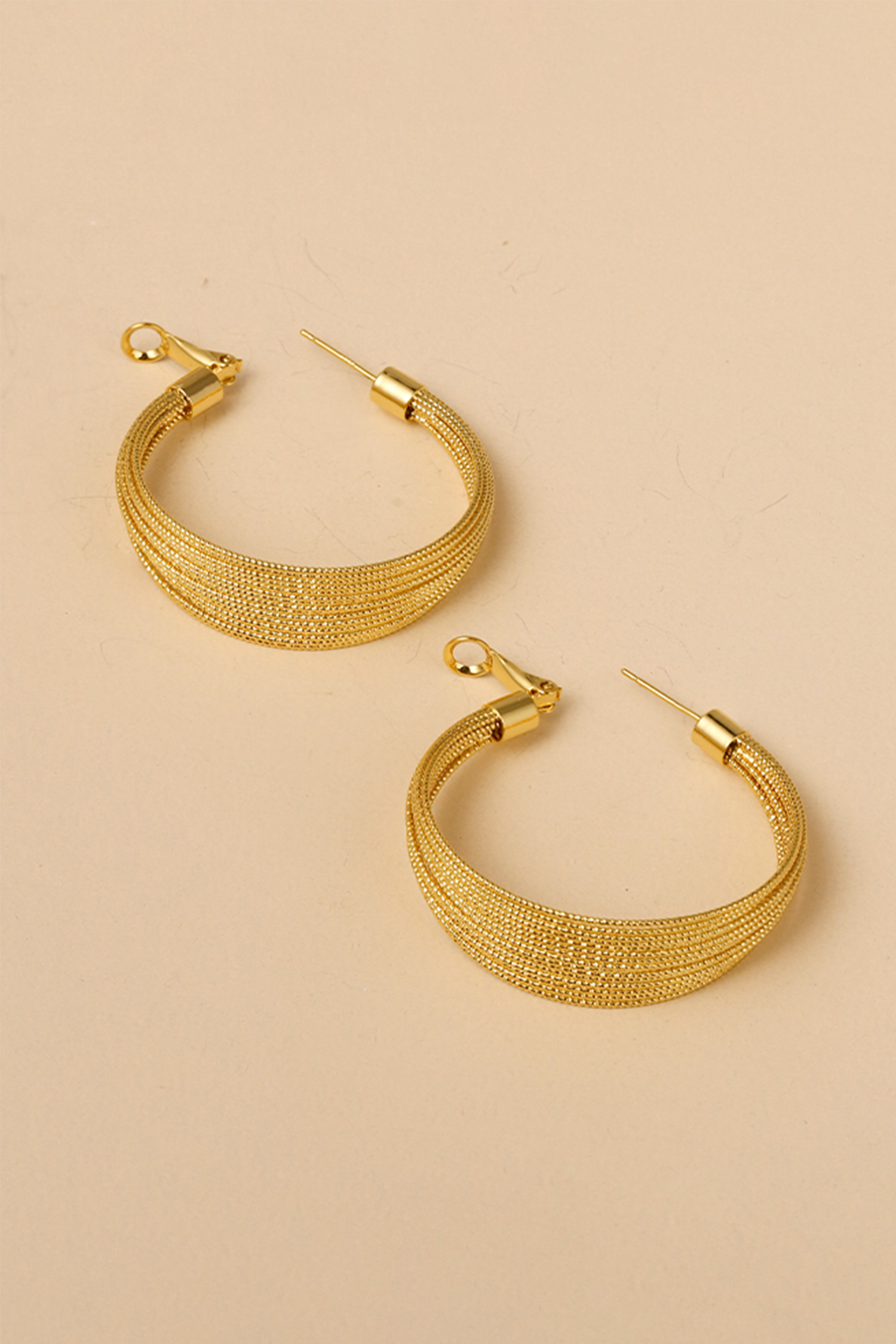 Etched Multi Hoop Earrings