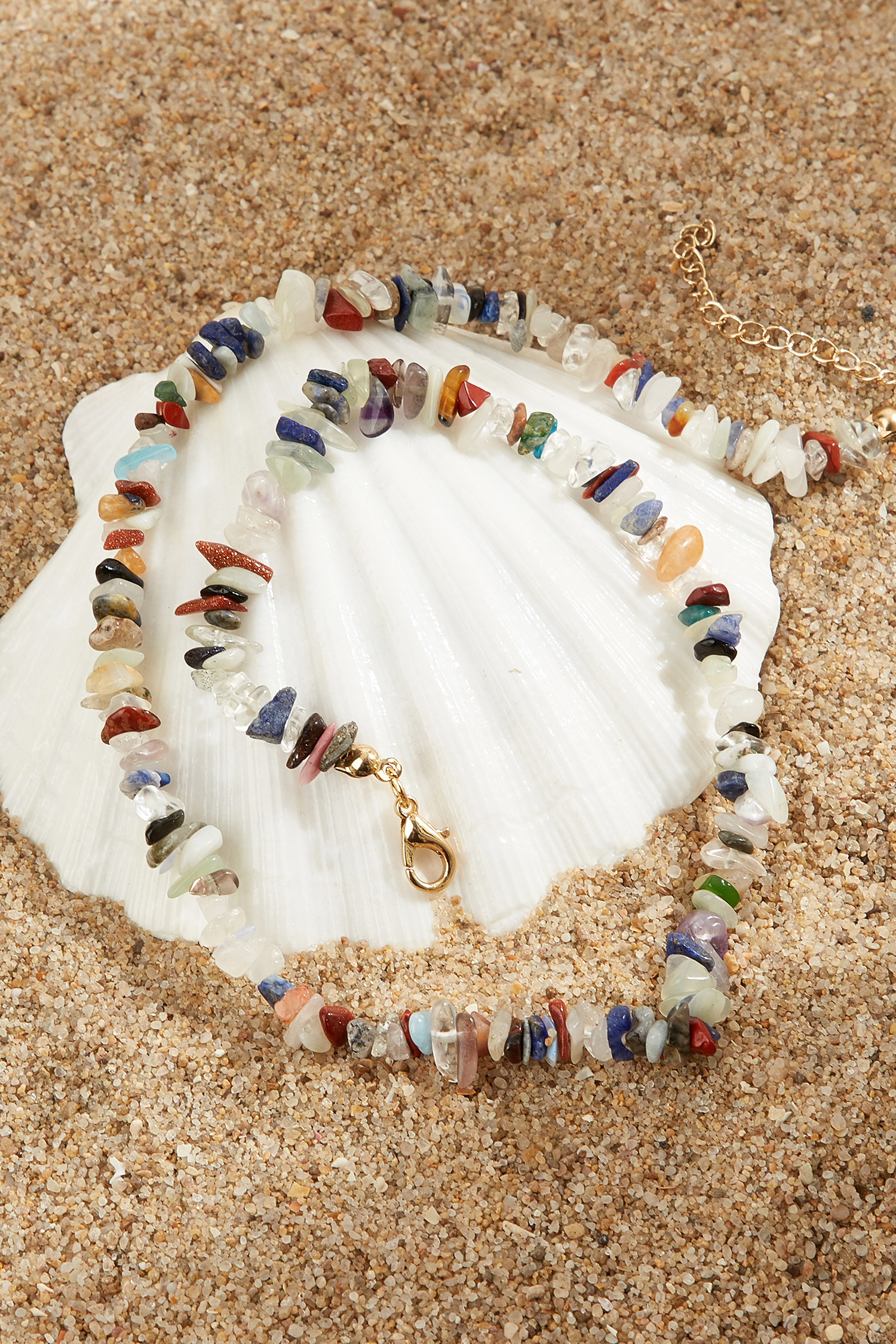 Multi-Color Stone Necklace