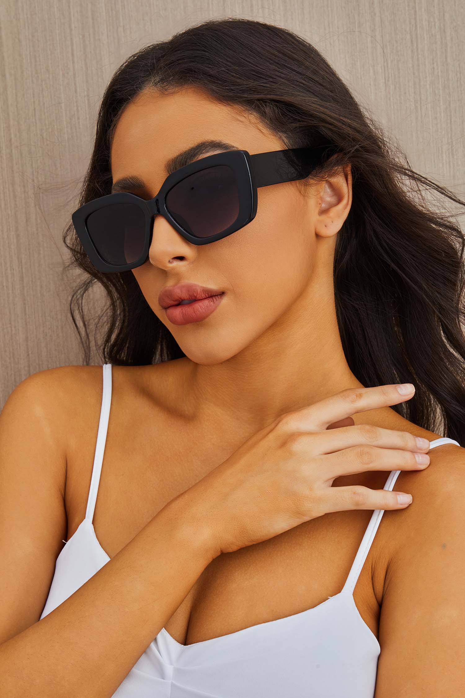 Square Black Sunglasses