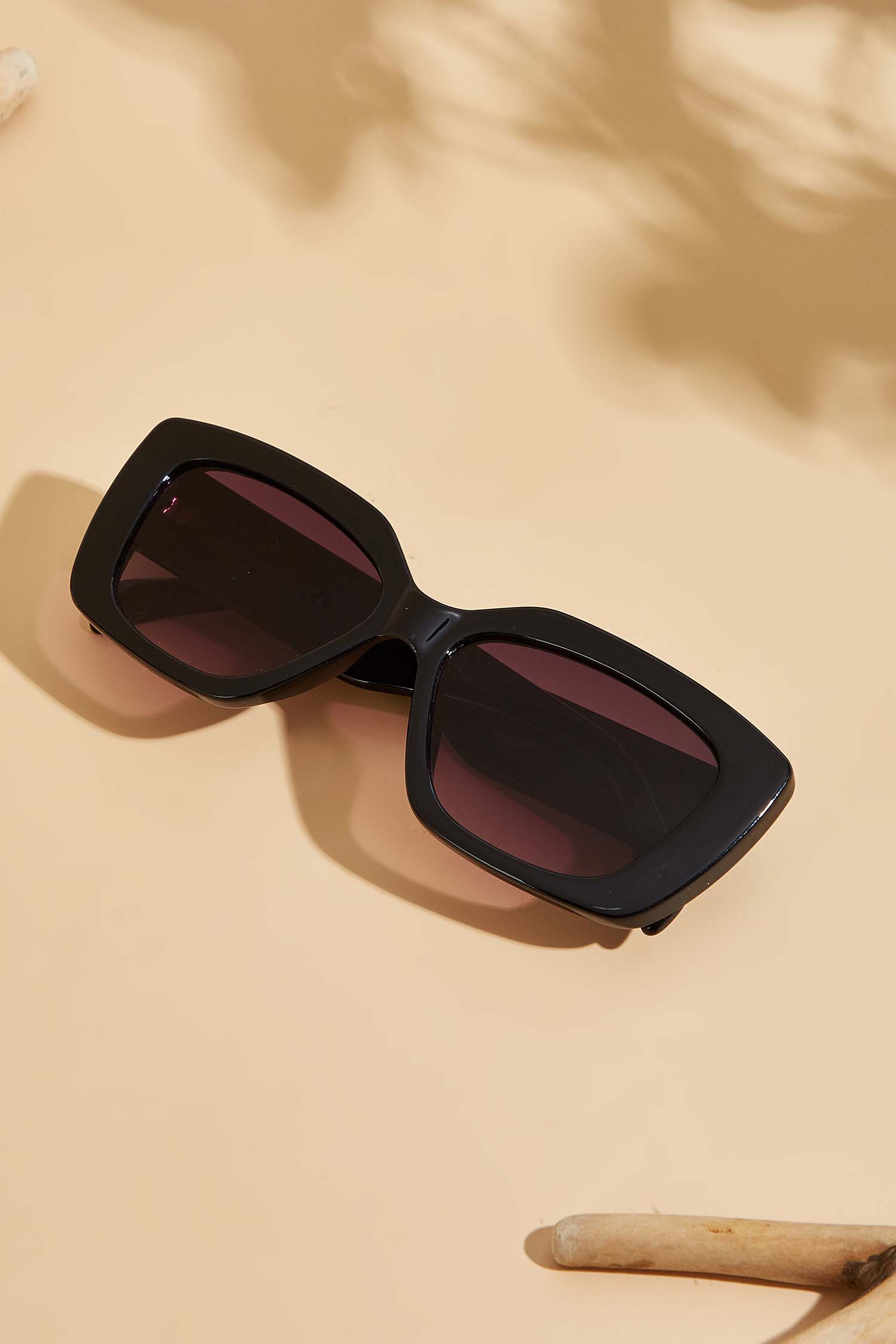 Square Black Sunglasses