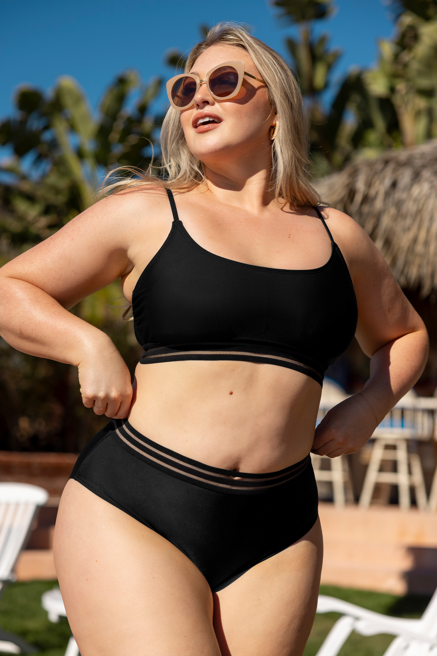 X Iskra Sensorial Spring Bikini Bralette & High Rise Bottoms Set