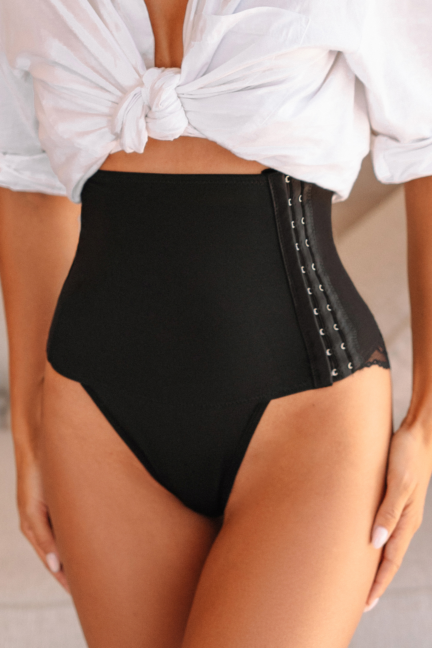 Culotte taille haute formateur ajustable noire