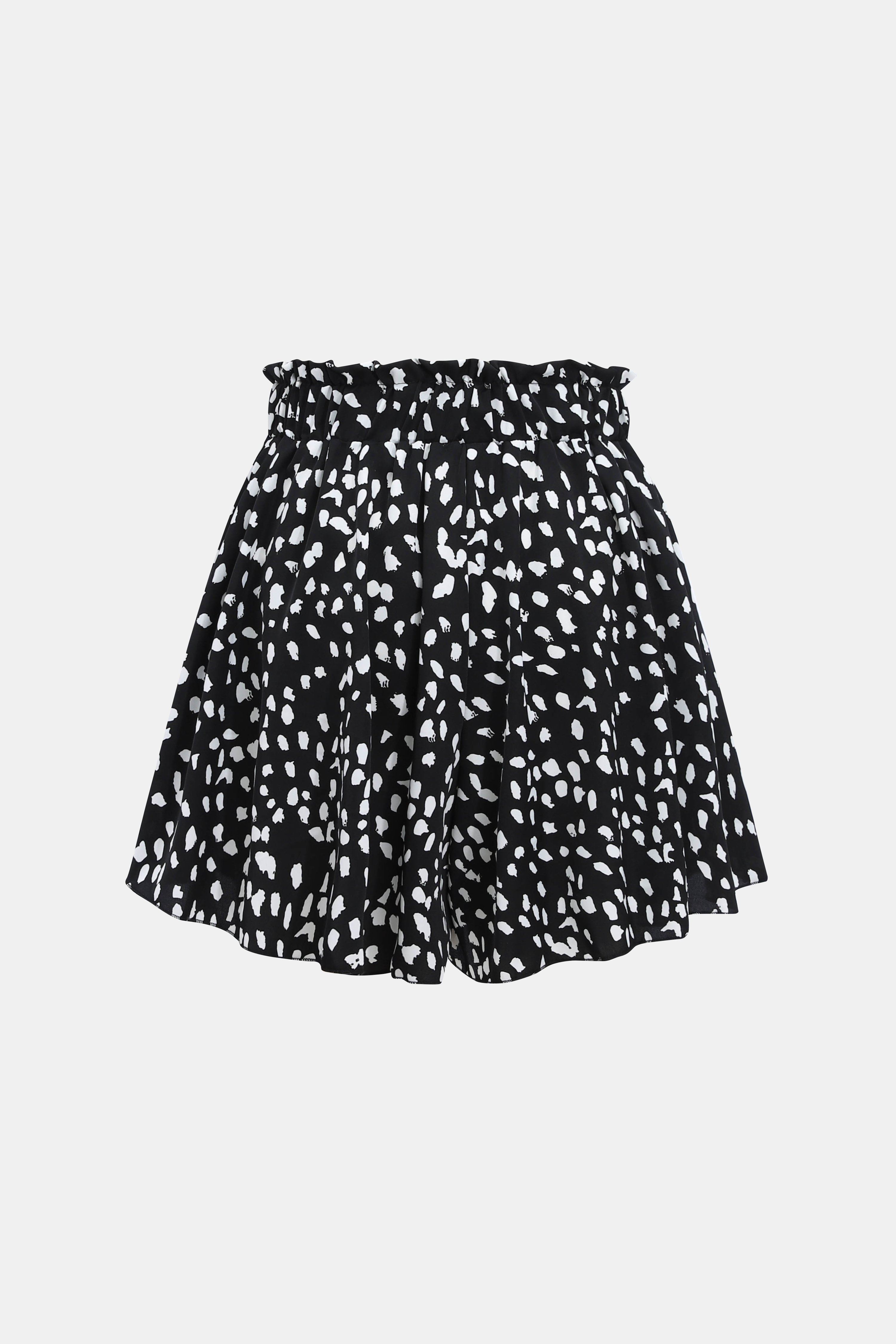 Black & White Dotted Shorts
