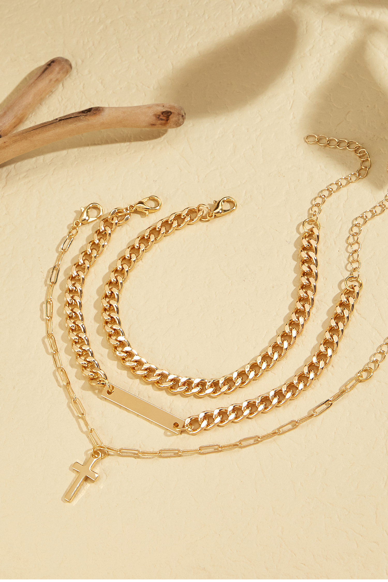 Gold-Tone Chainlink Bracelet Set