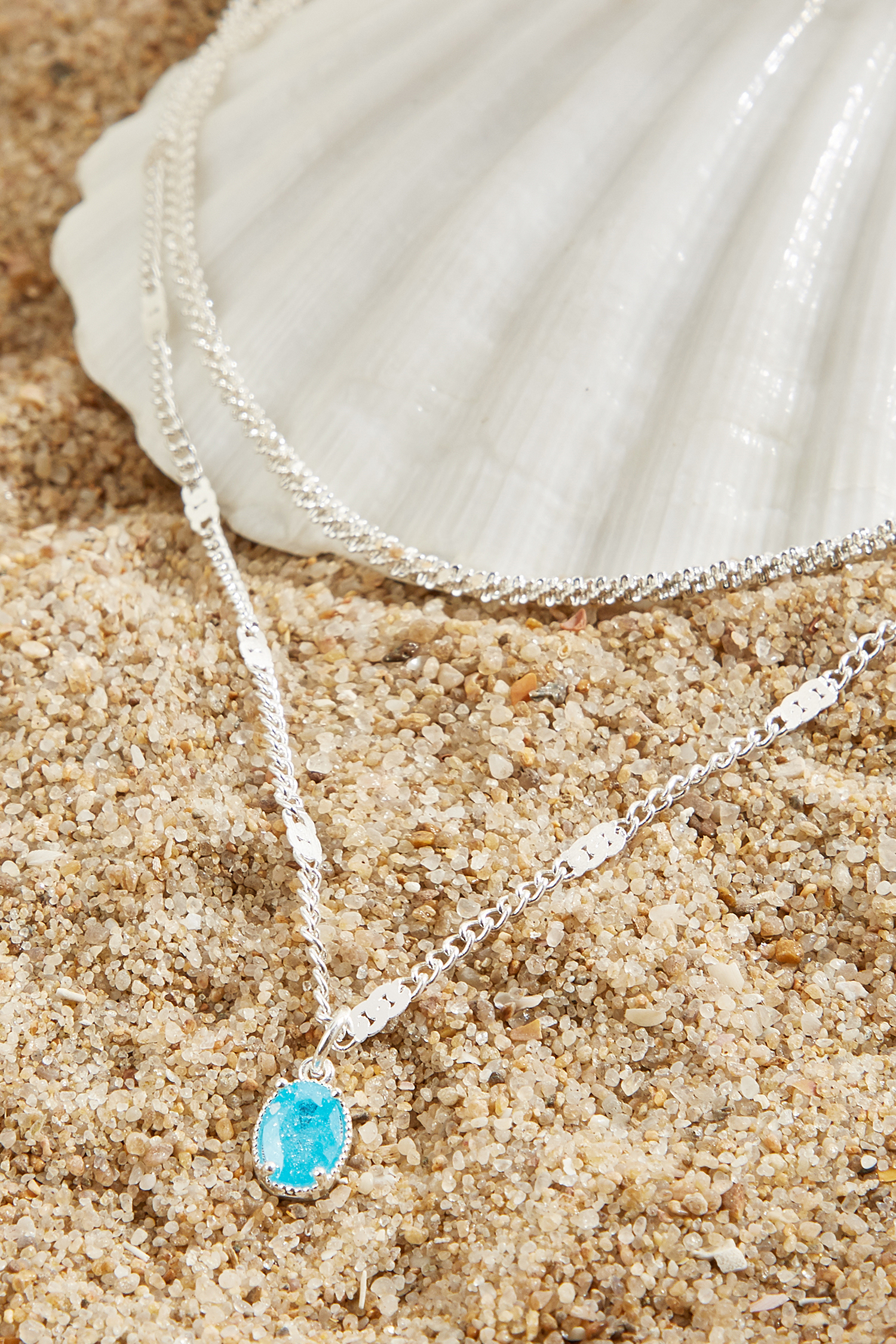 Silver-Tone Necklace Set