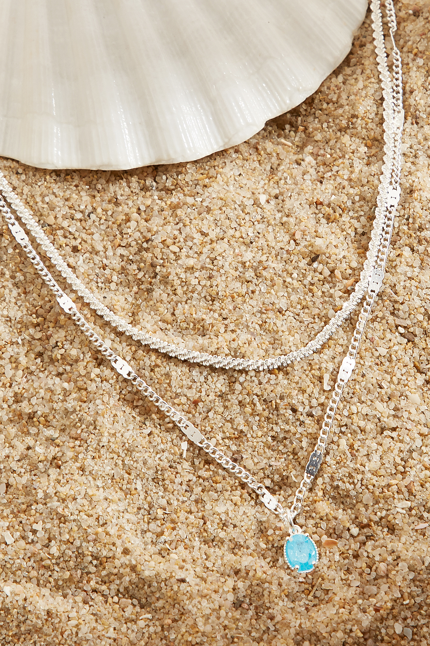 Silver-Tone Necklace Set