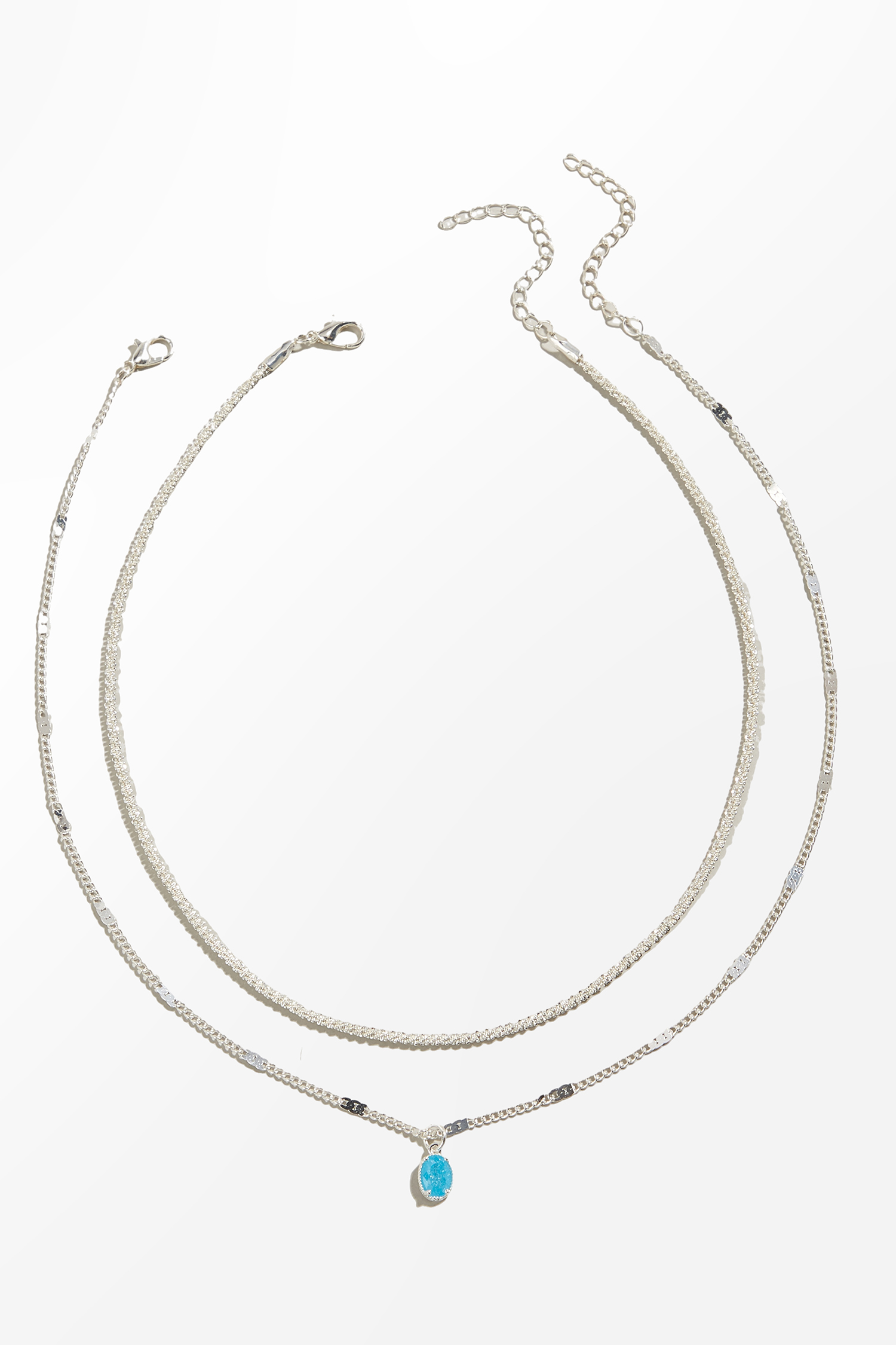 Silver-Tone Necklace Set