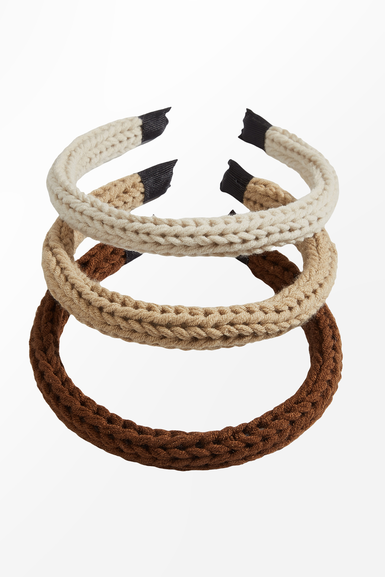 Neutral Braided Headband Set