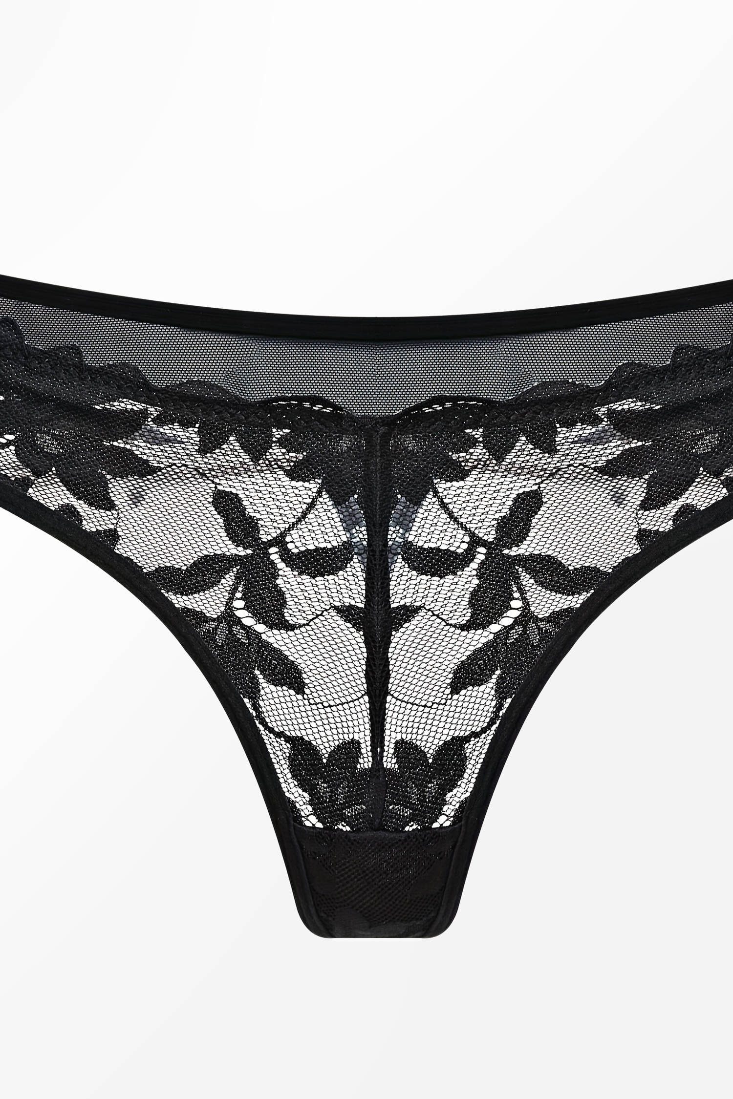 Mesh Bralette, Panty And Garter Belt main image 1