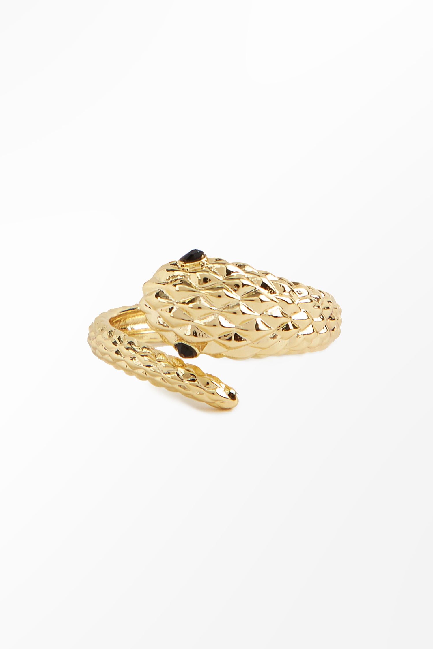 Anillo de serpiente dorado