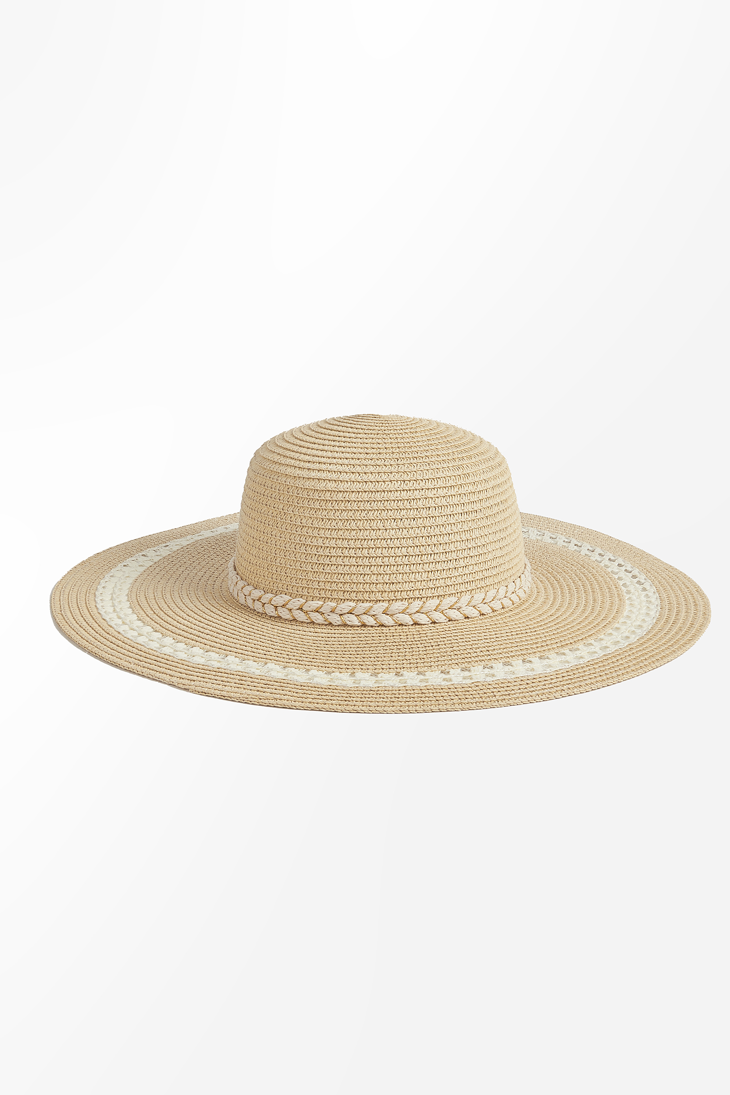 Wide Brim Straw Floppy Hat