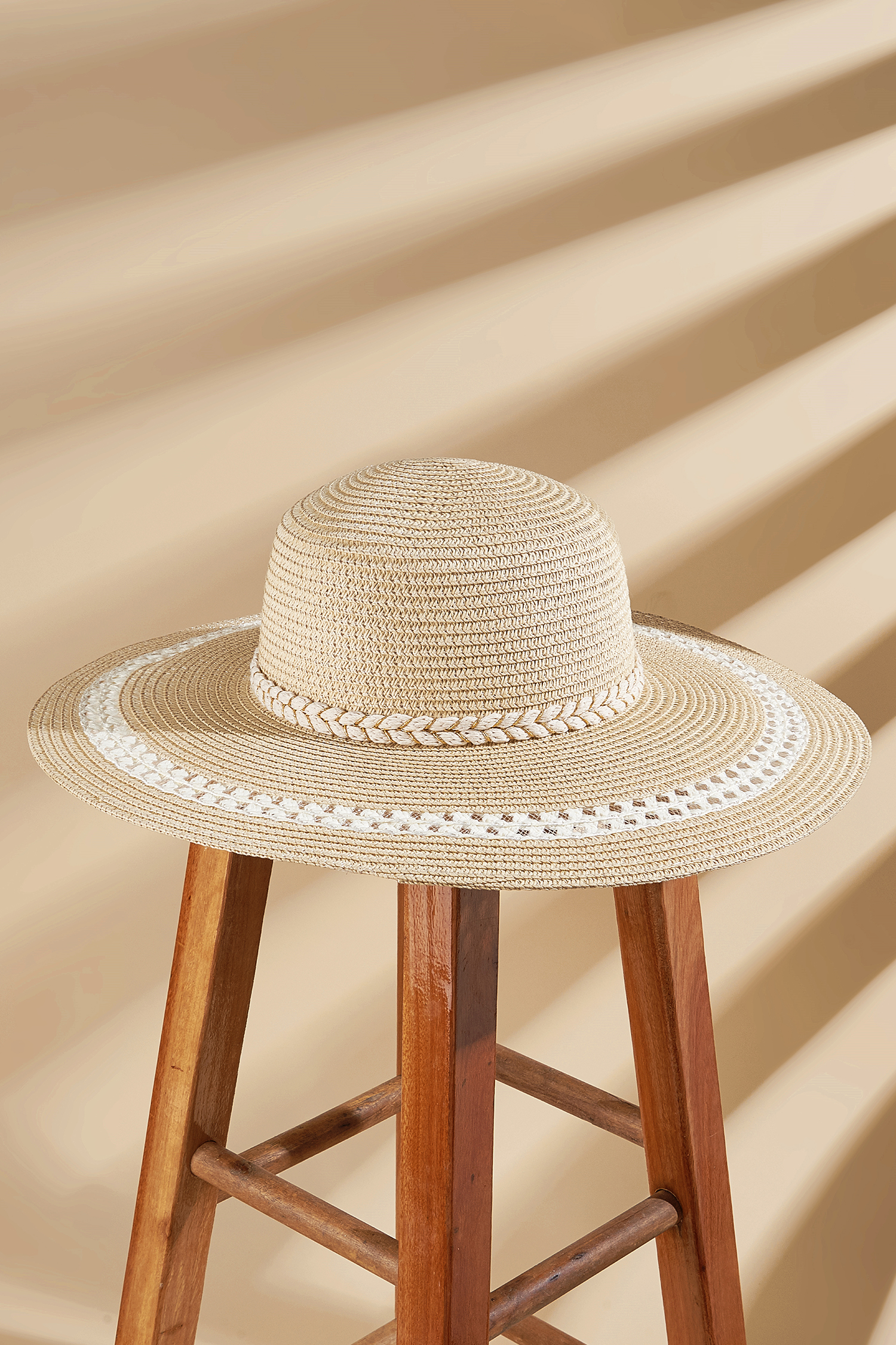 Wide Brim Straw Floppy Hat