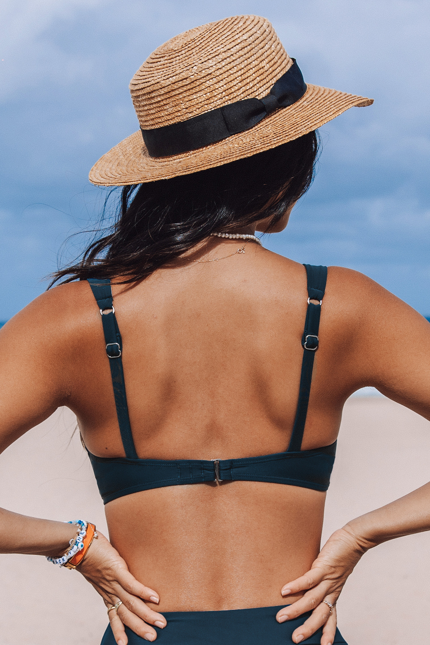 魅惑的【CUPSHE】カップシー ビキニトップ ボーダー Zesty Zebra Plunging Underwire Tie Back Bikini Top & Belted