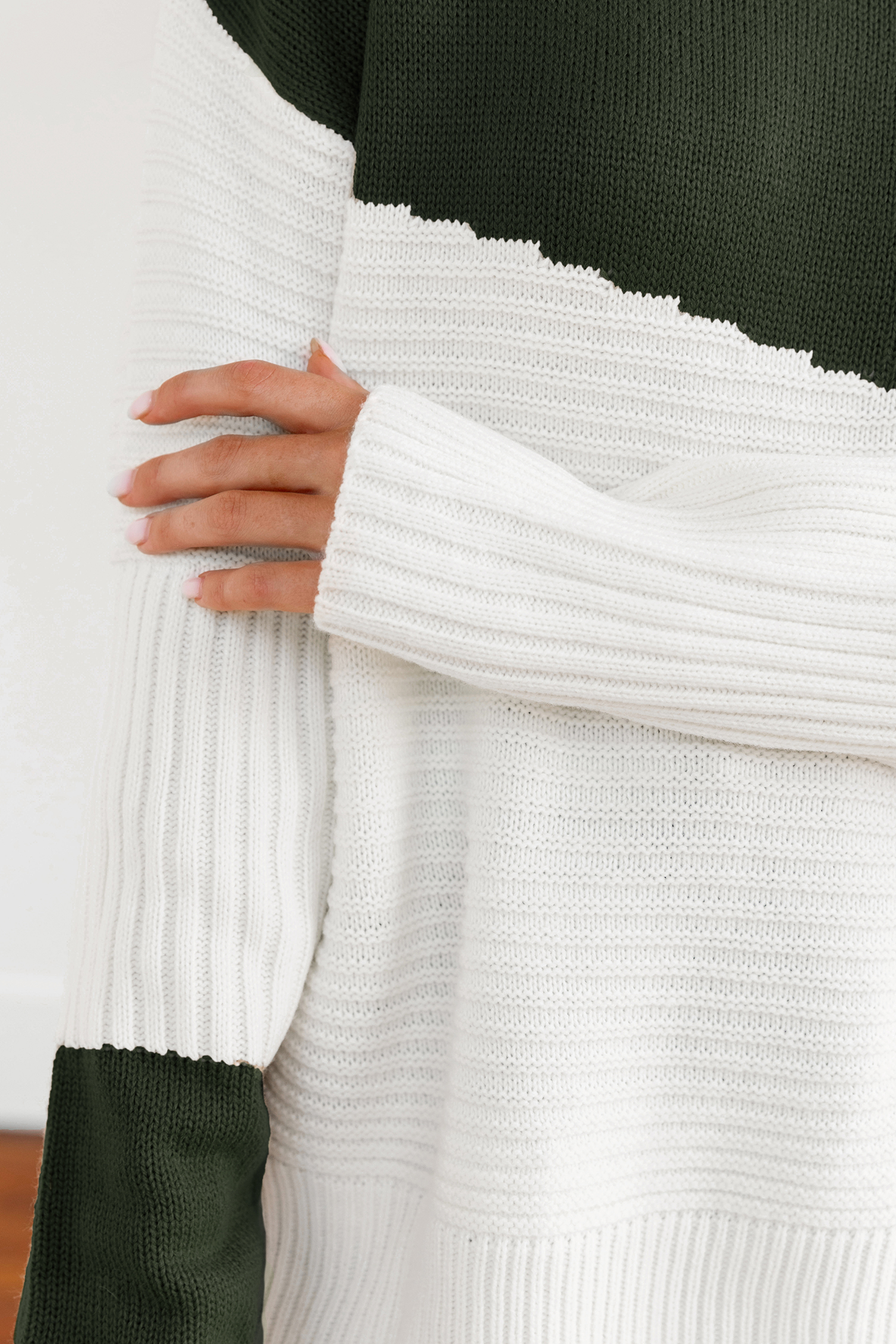 Casual Solid Color Oblique Collar Sweaters