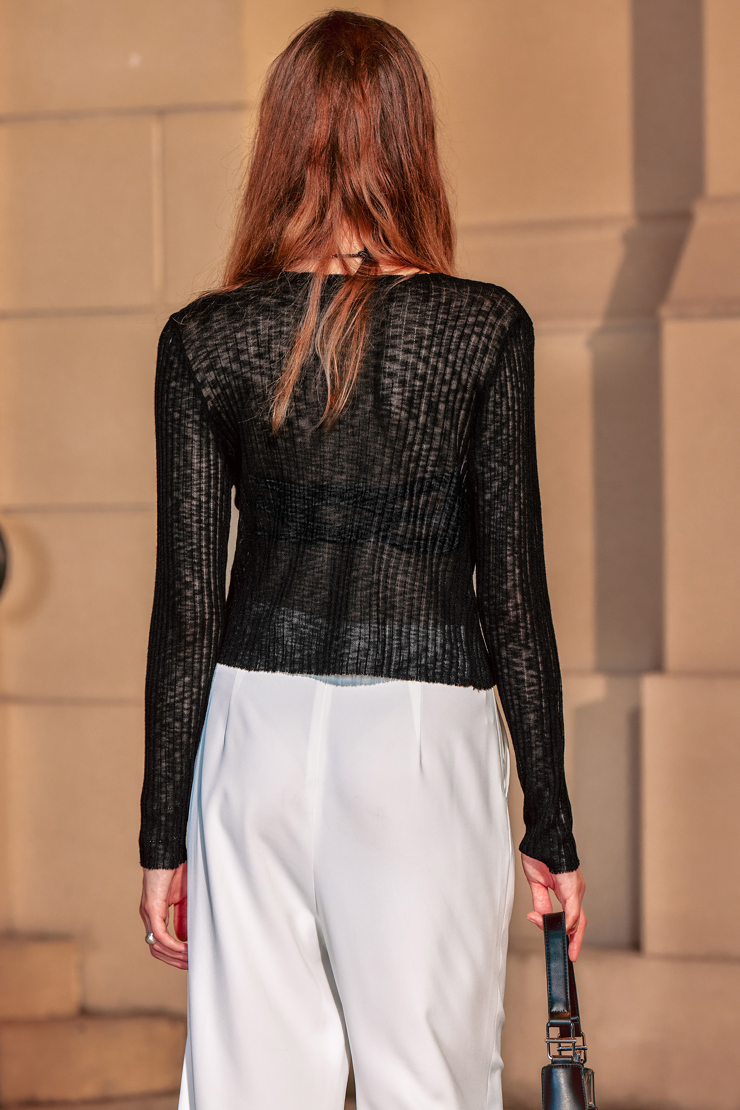 smyeon Long sleeve sheer cardigan/グレー ae91df709baf27eb8c0d937d812a6f