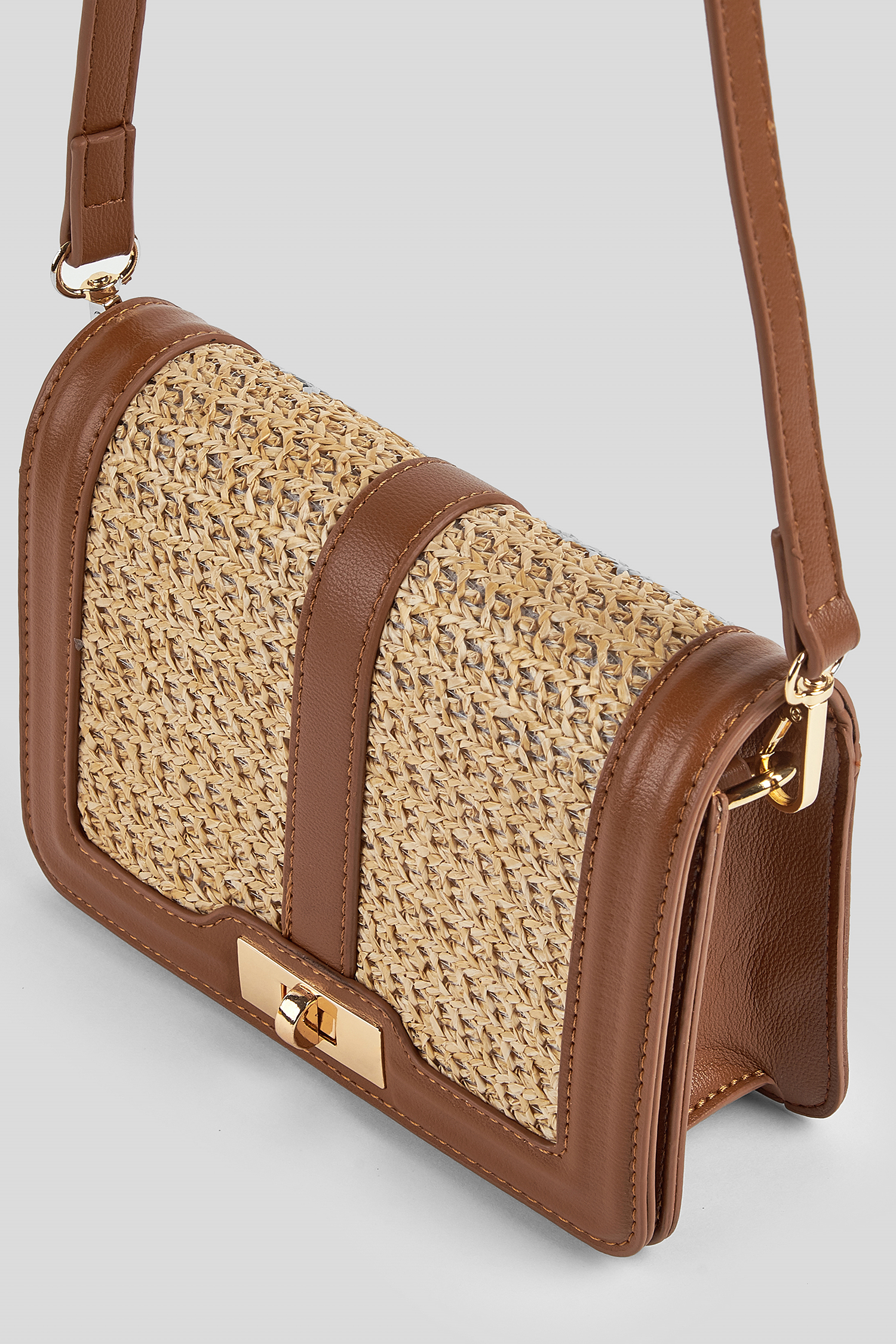 Faux Leather Crossbody Purse