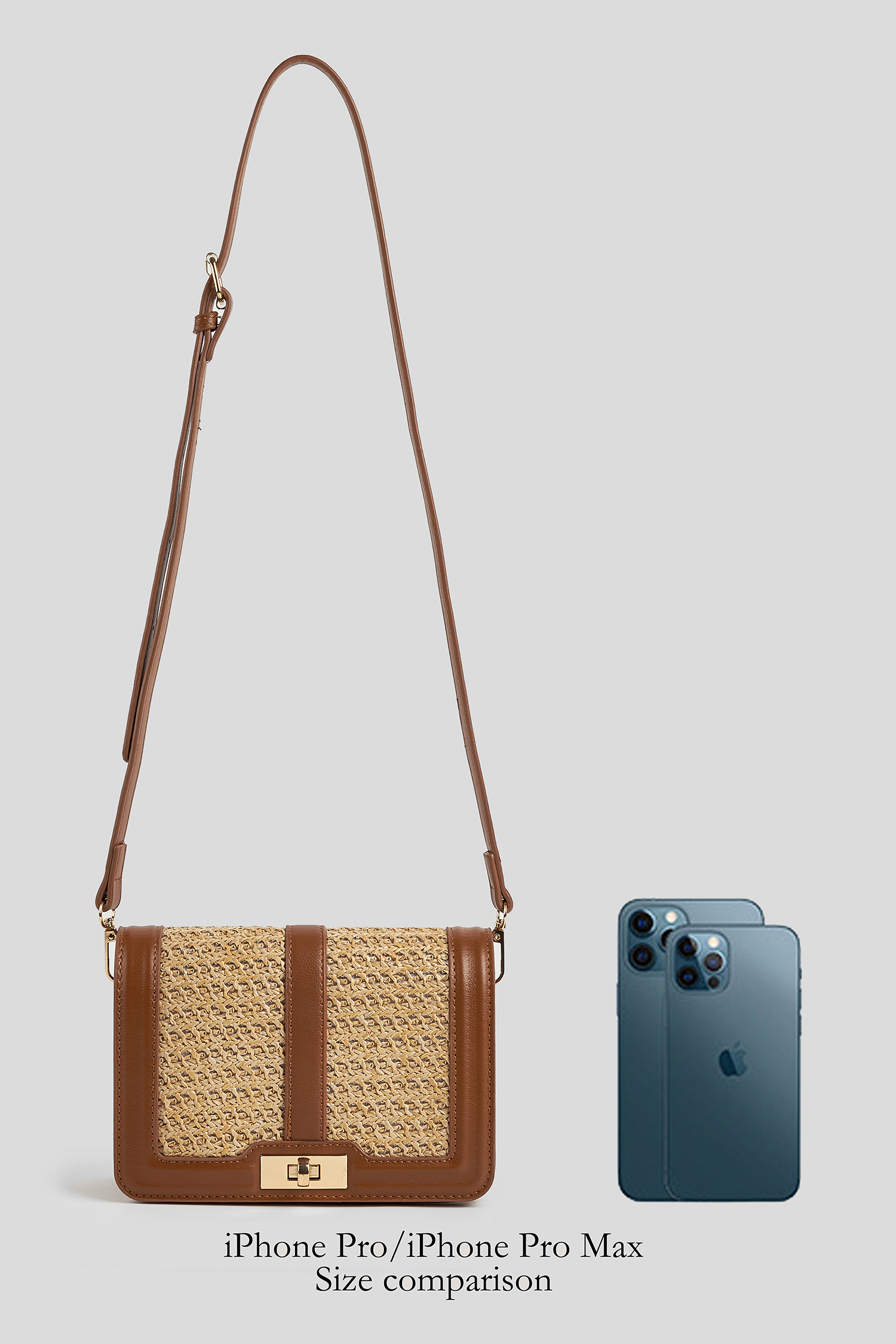 Faux Leather Crossbody Purse