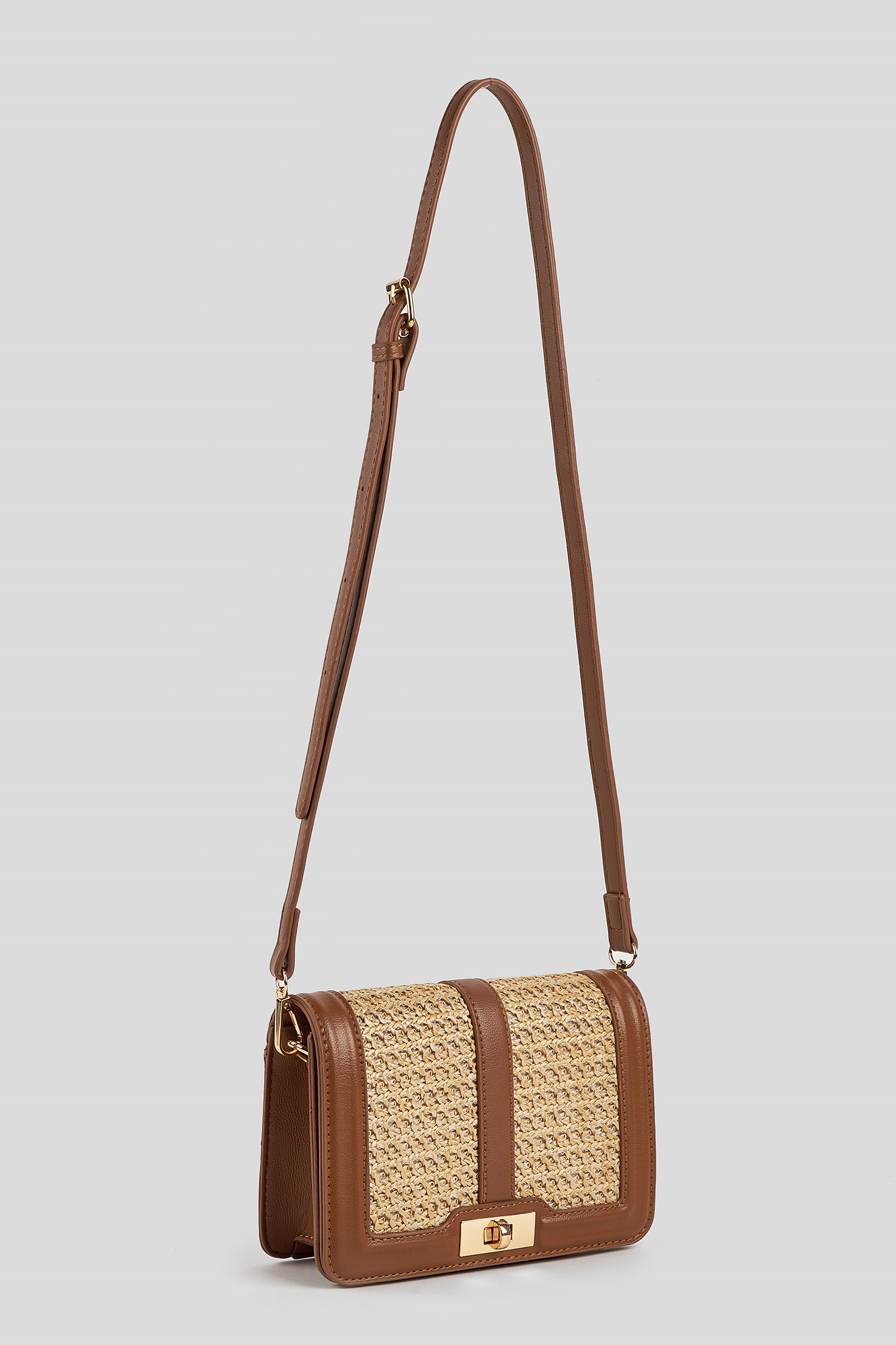 Faux Leather Crossbody Purse