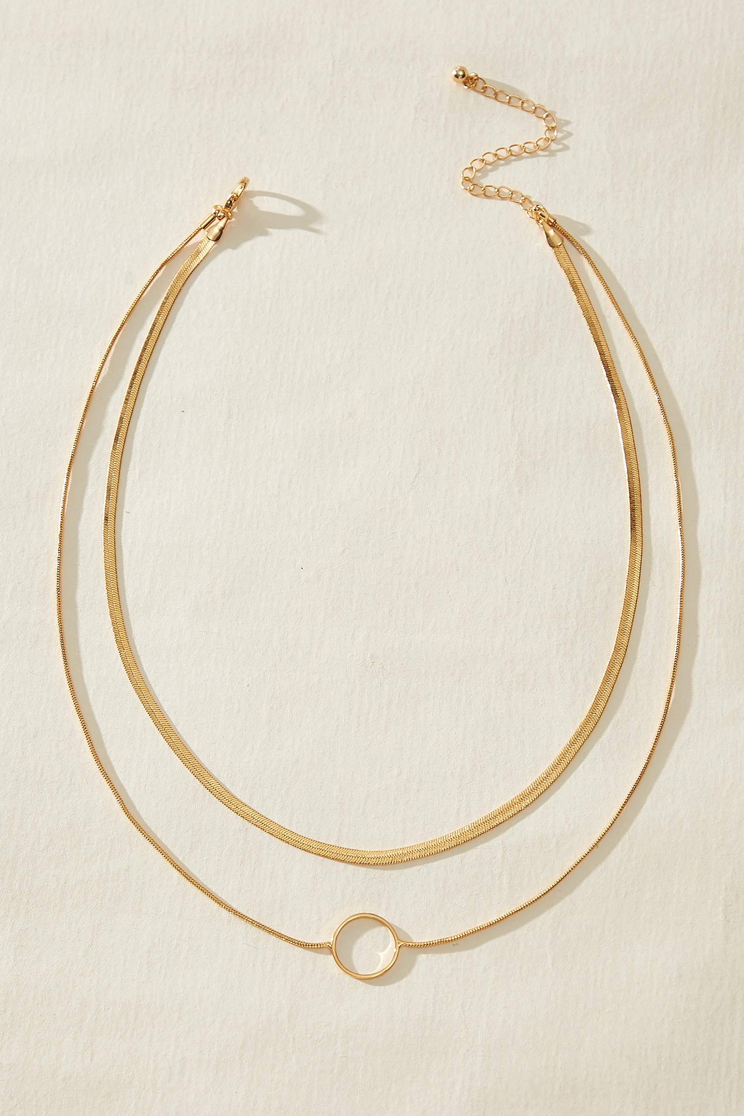 Collana a strati color oro