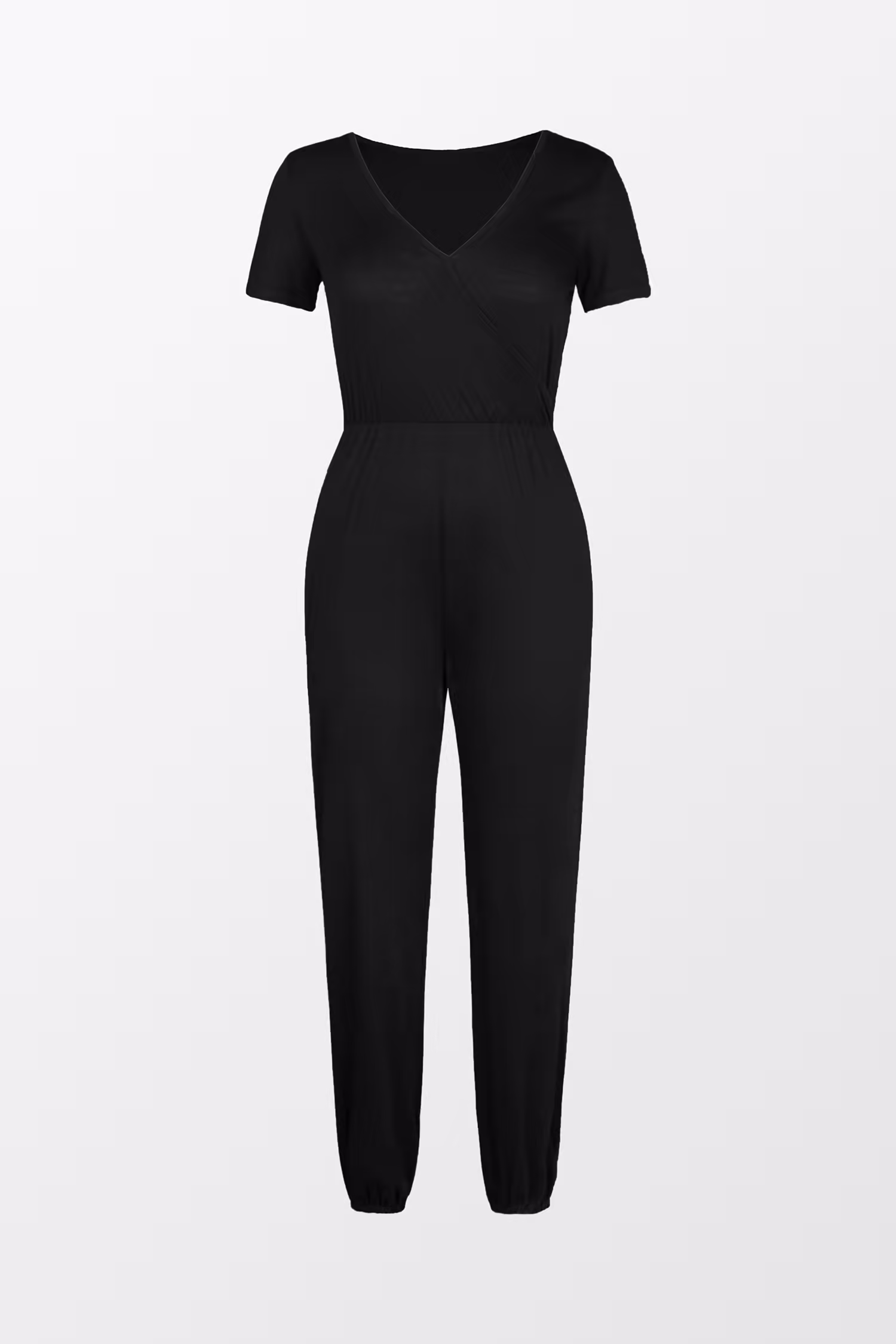 Danica V-neck Maxi Short Sleeve Jumpsuit