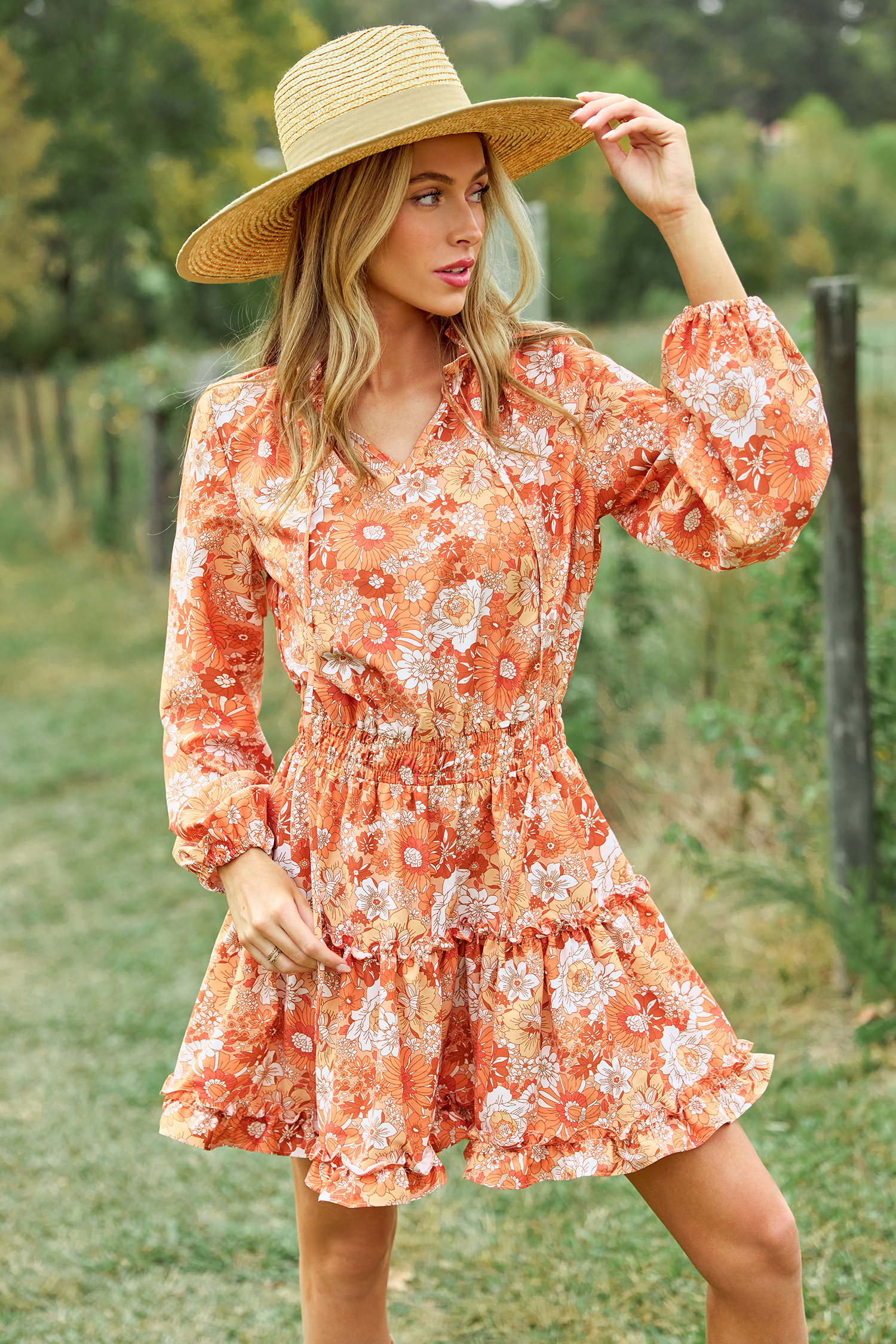 【CARAMEL】GINGER DRESS vintage floral 6y caramel ginger dress 6y キャラメル ワンピース ドレス