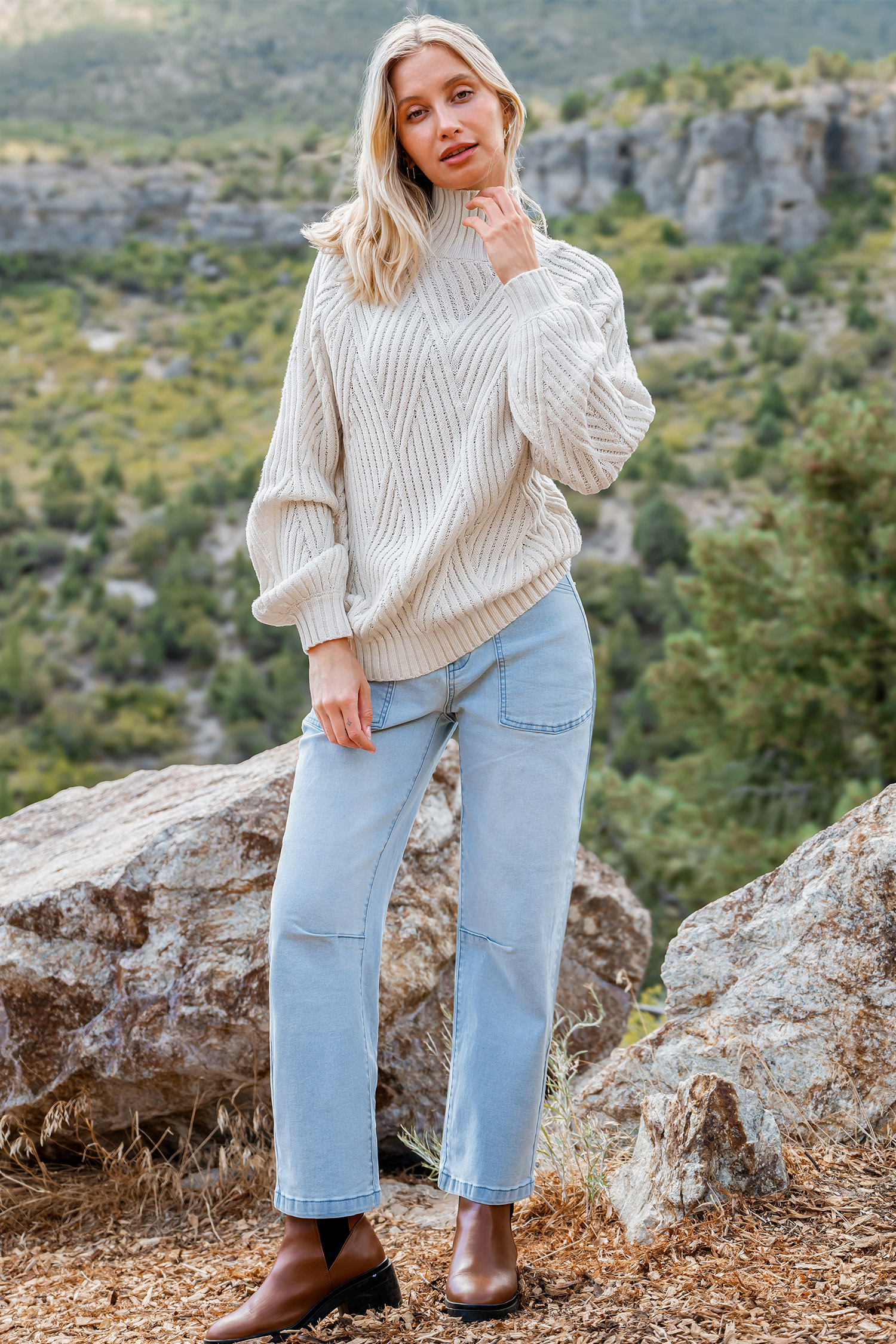 Turtleneck Long Sleeve Sweater