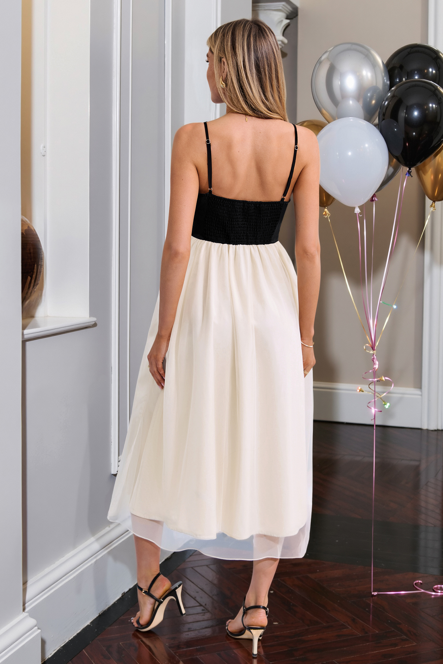 極美品　ハーリップトゥ　Two-Tone Midsummer Dress S herlipto ◼︎Riviera Double Bow Dress ¥23,000(tax in) color