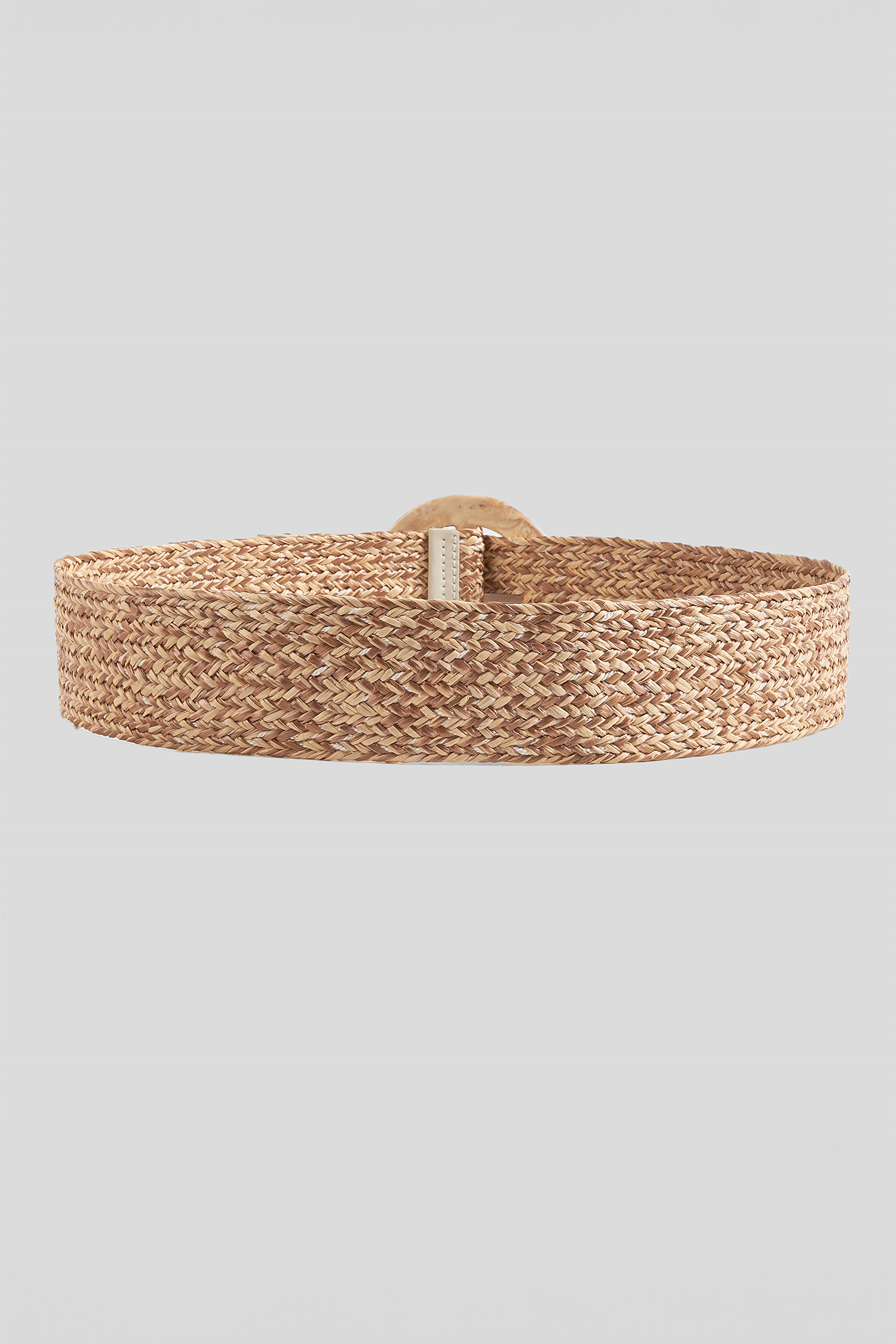 The Sunburst Woven Straw Belt