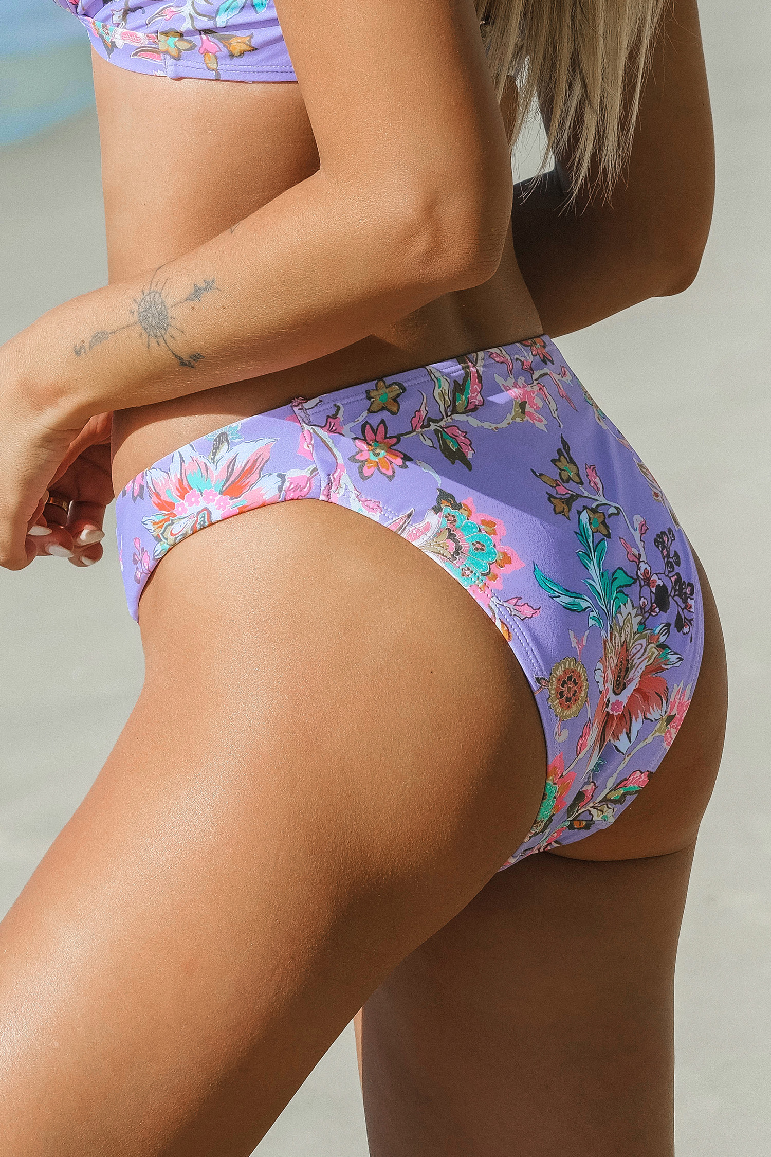 Dreamy Garden High-Cut Bikini Bottoms