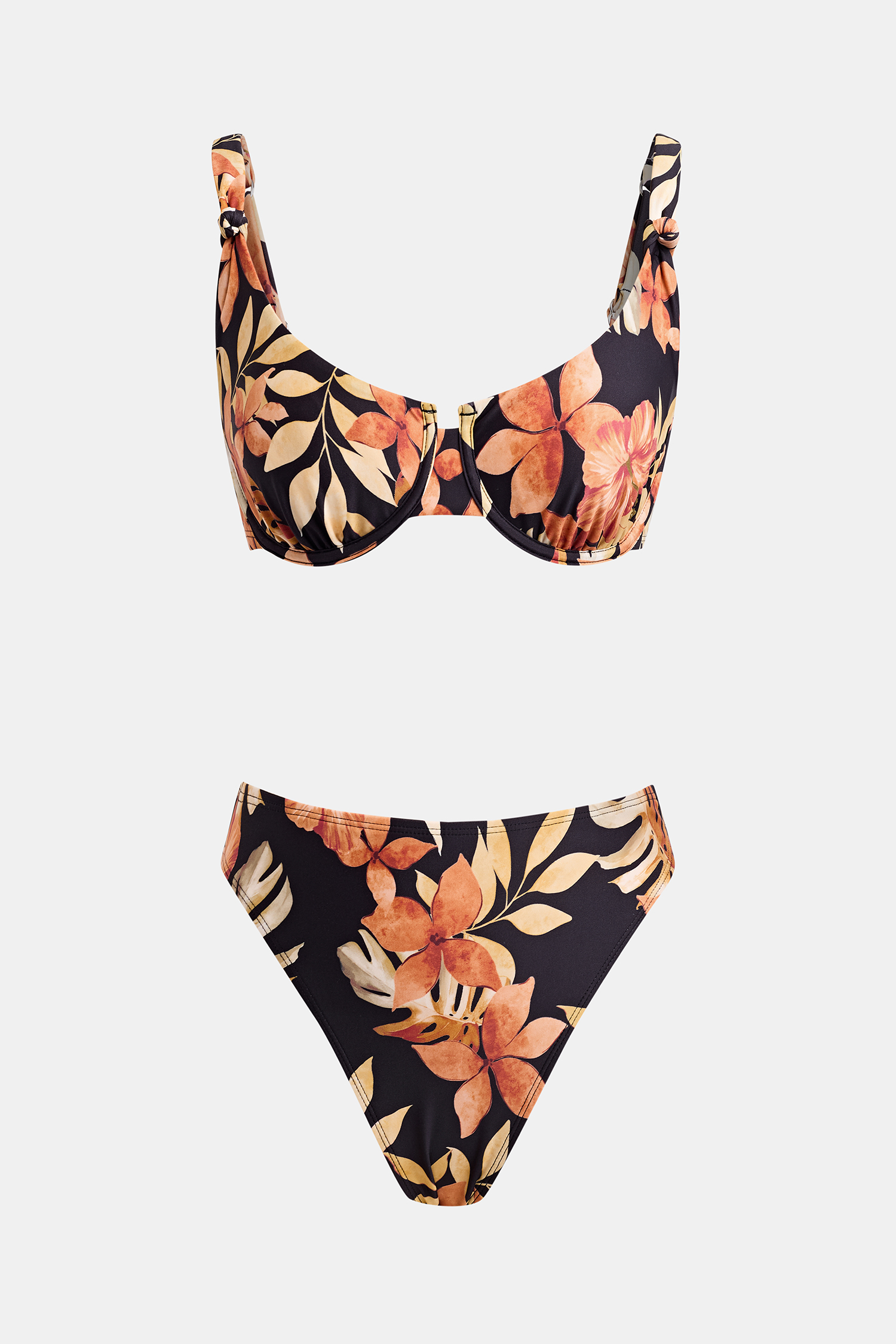 Retro Sweetheart Tropical Bikini Set