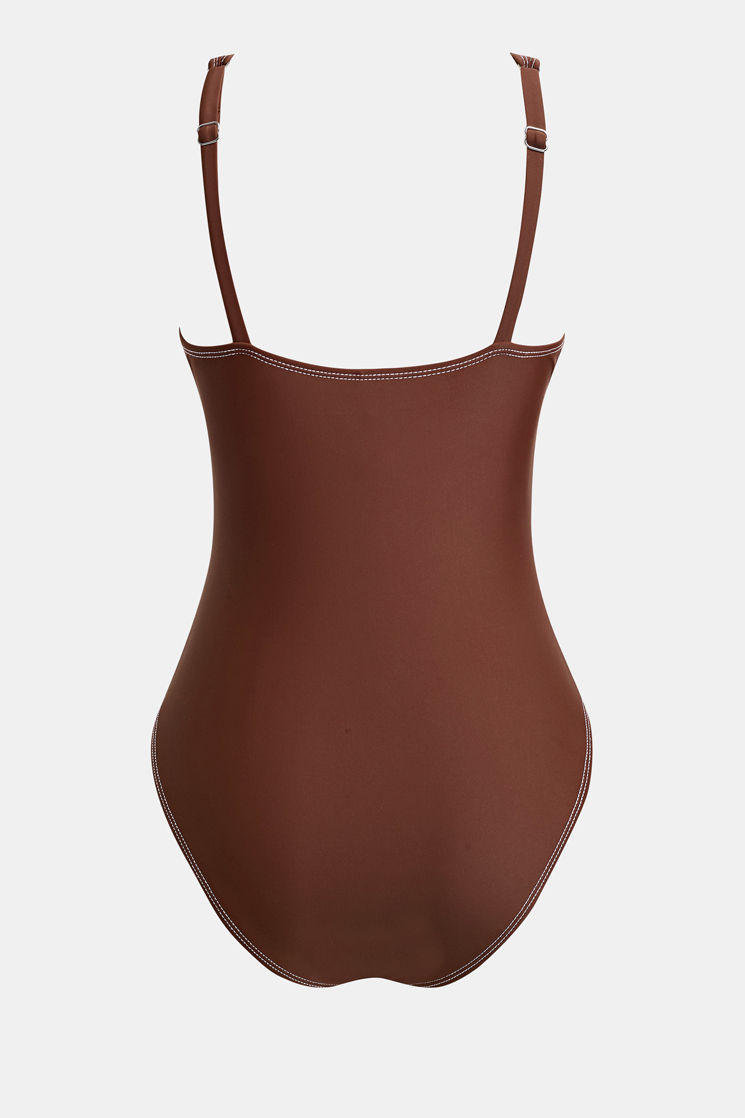 x Maddy Maillot de bain une pièce marron ceinturé