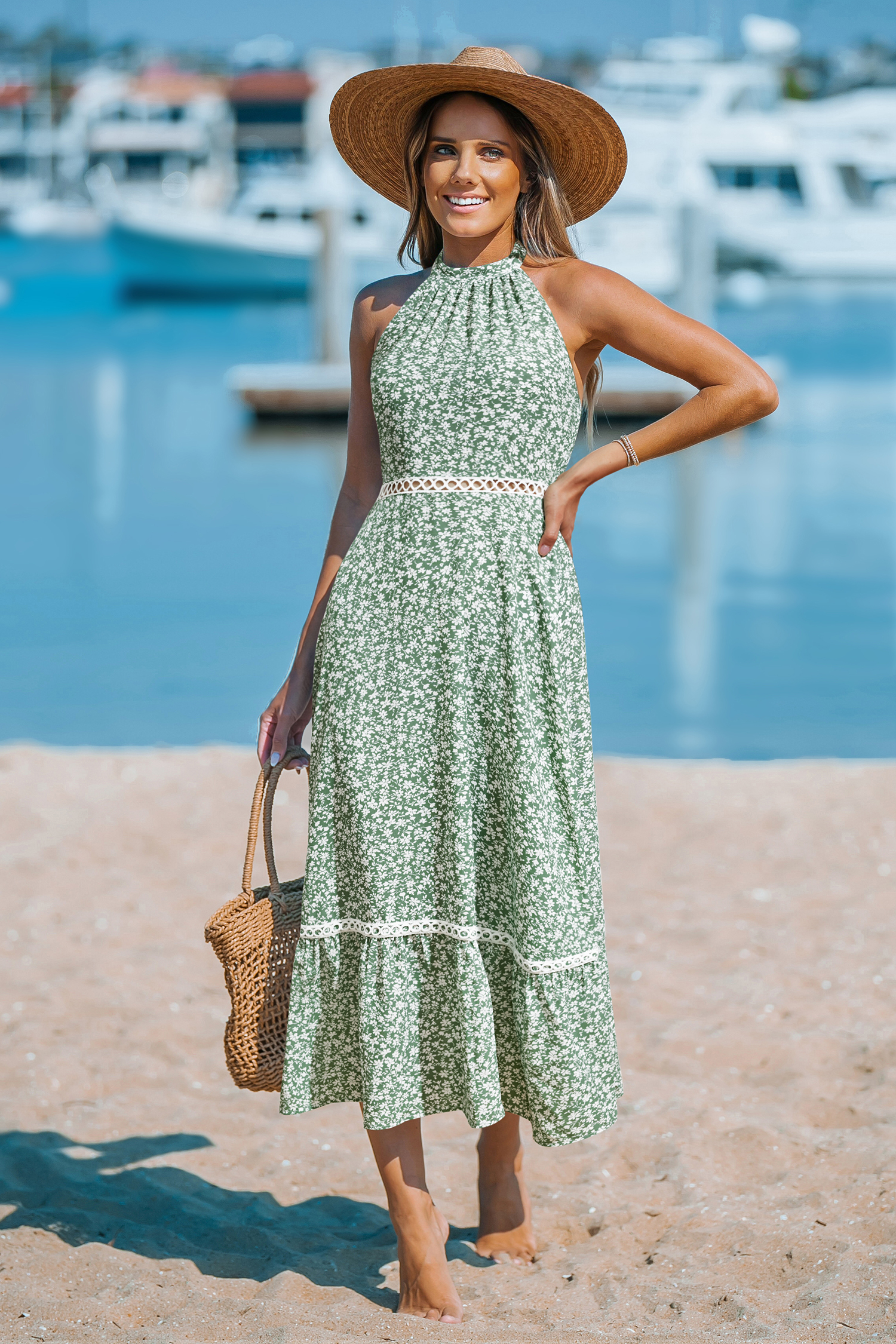 Still Summer Ornate Midi Dress | Effortless Warm-Weather Style