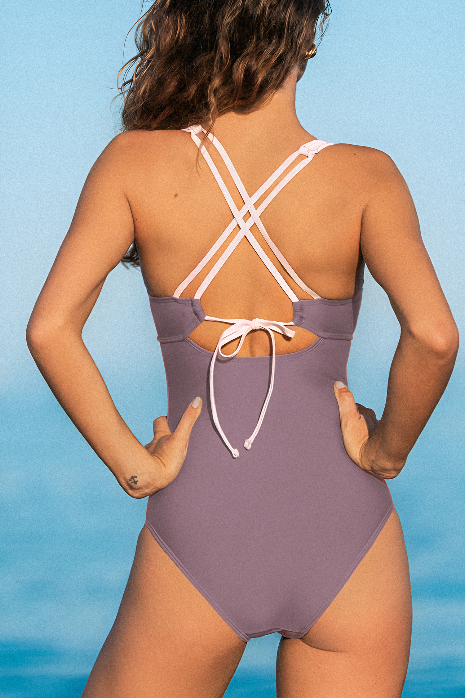 Cupshe Candy Coast Tummy Control One-piece Swimsuit In Multi